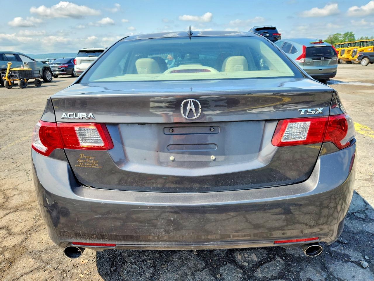 2010 Acura Tsx Gray vin: JH4CU2F69AC031075