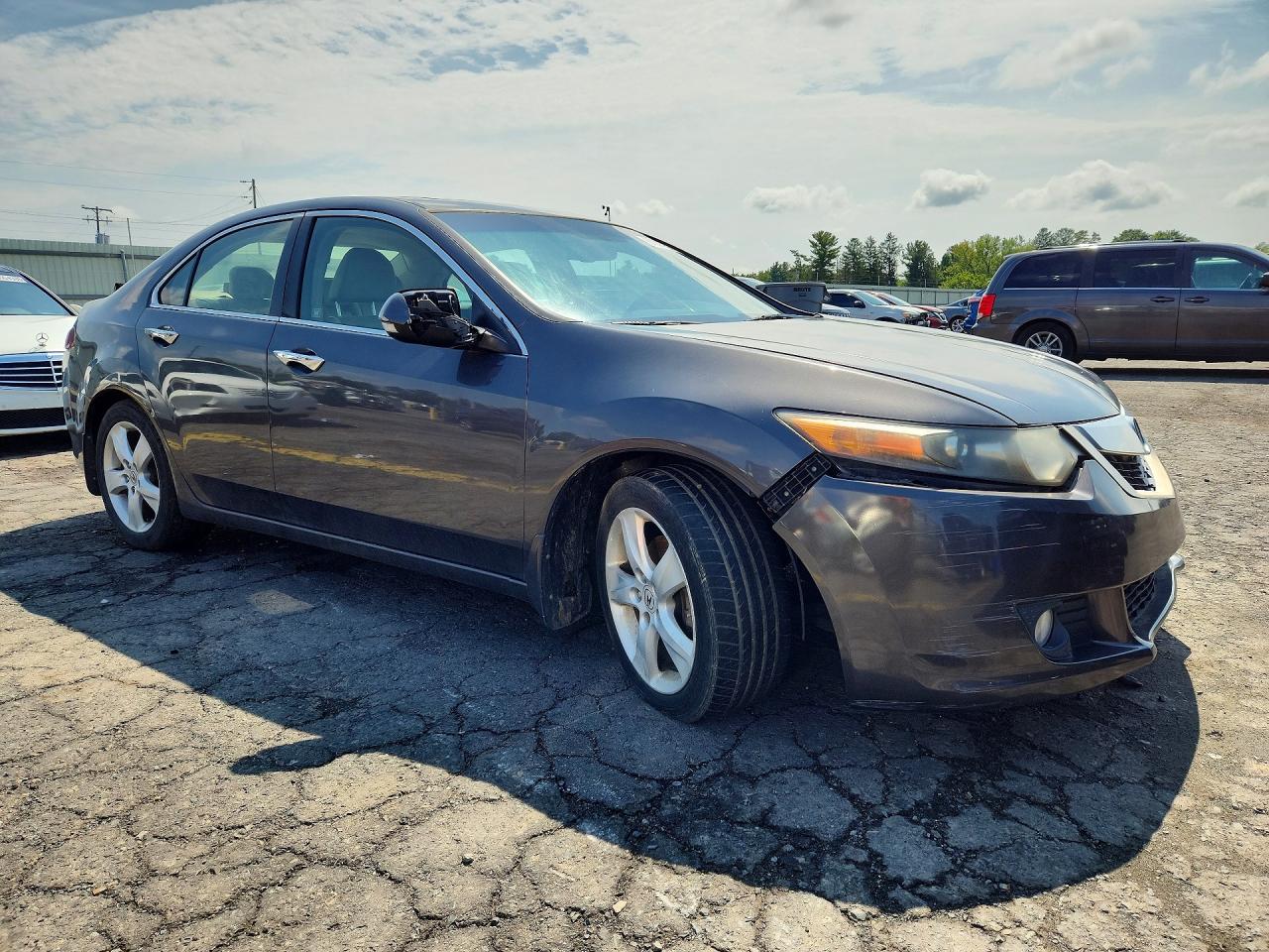 2010 Acura Tsx Gray vin: JH4CU2F69AC031075