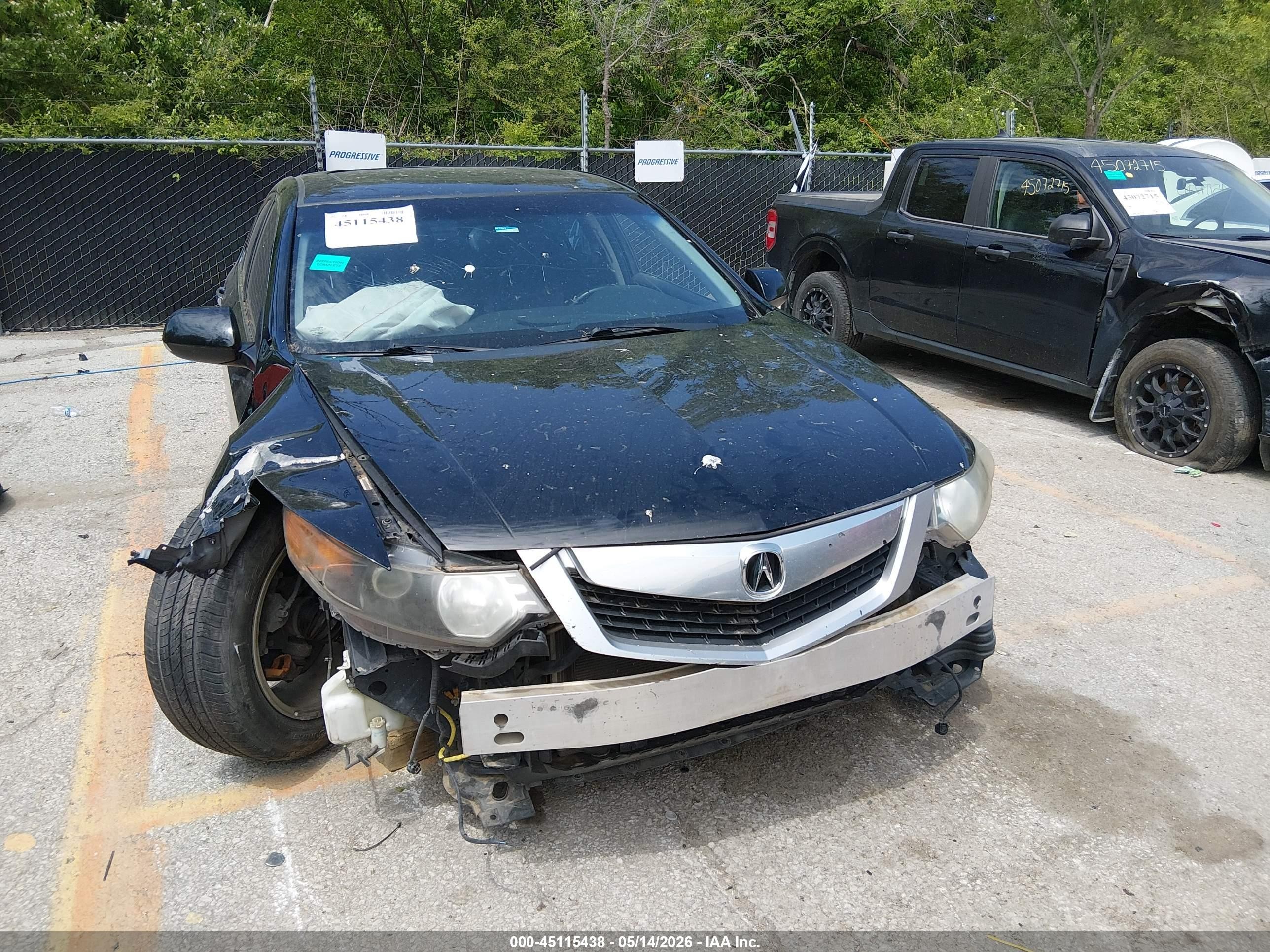 2010 Acura Tsx 2.4 Черный vin: JH4CU2F69AC041220