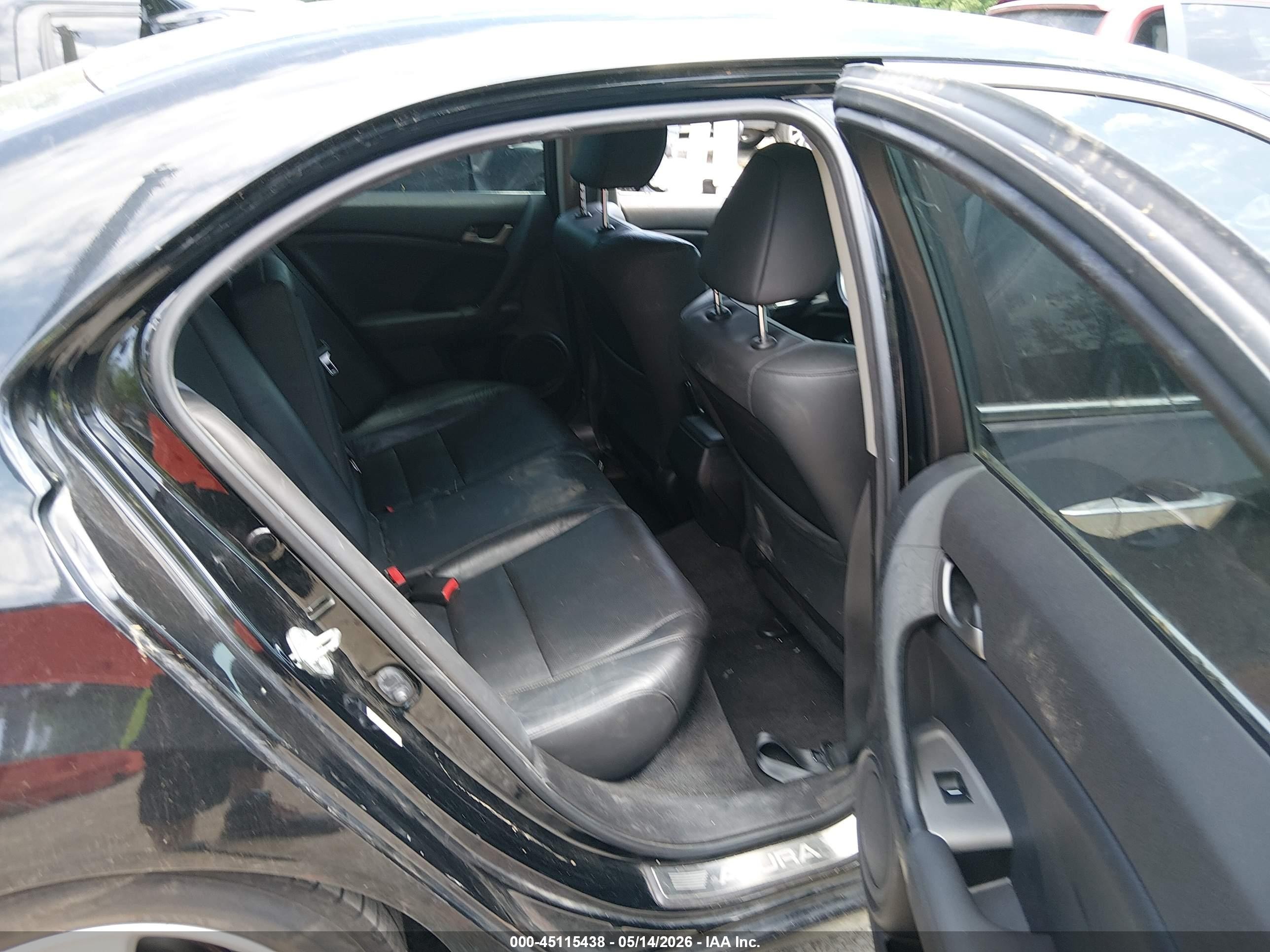 2010 Acura Tsx 2.4 Черный vin: JH4CU2F69AC041220