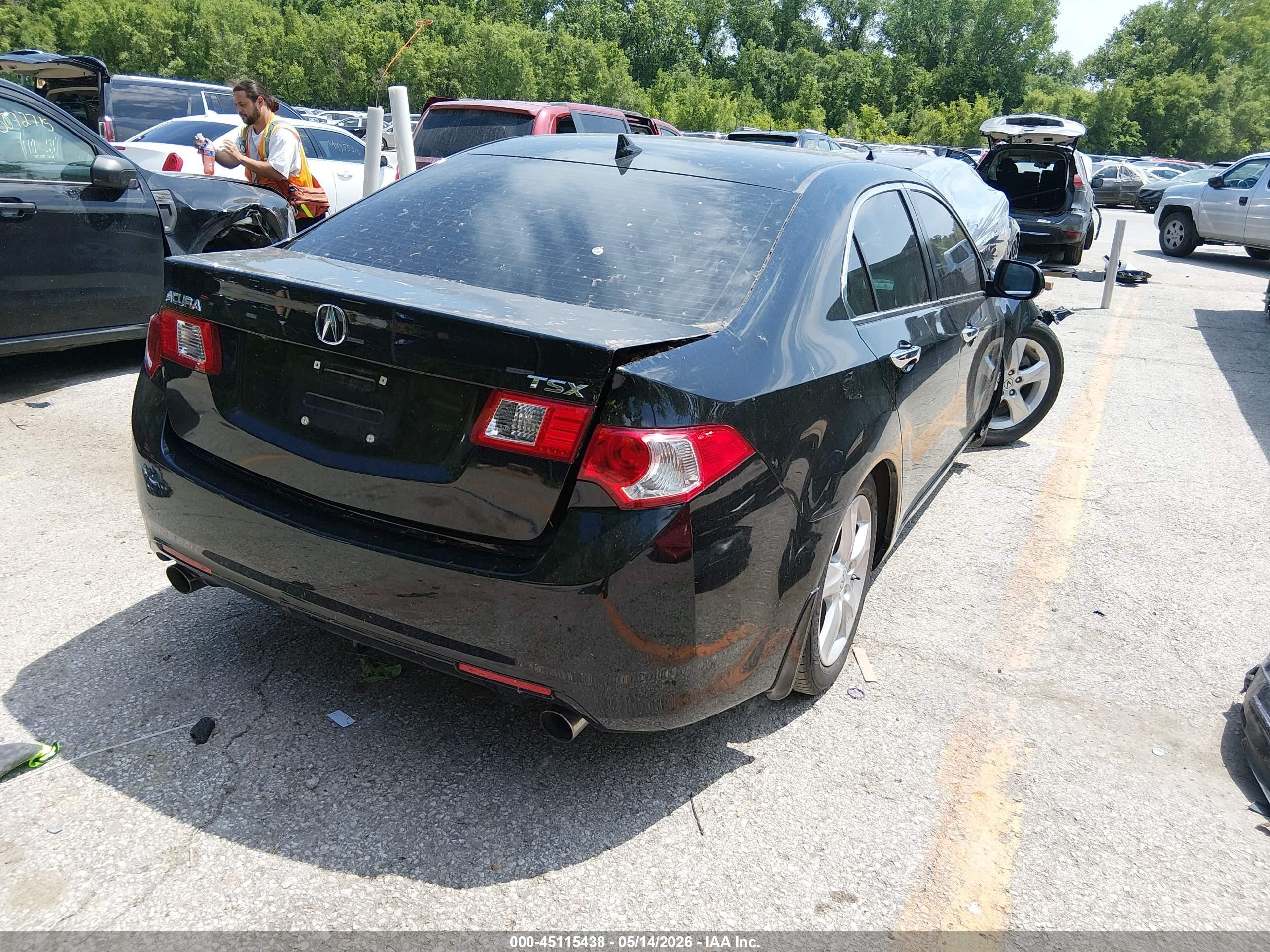 2010 Acura Tsx 2.4 Черный vin: JH4CU2F69AC041220