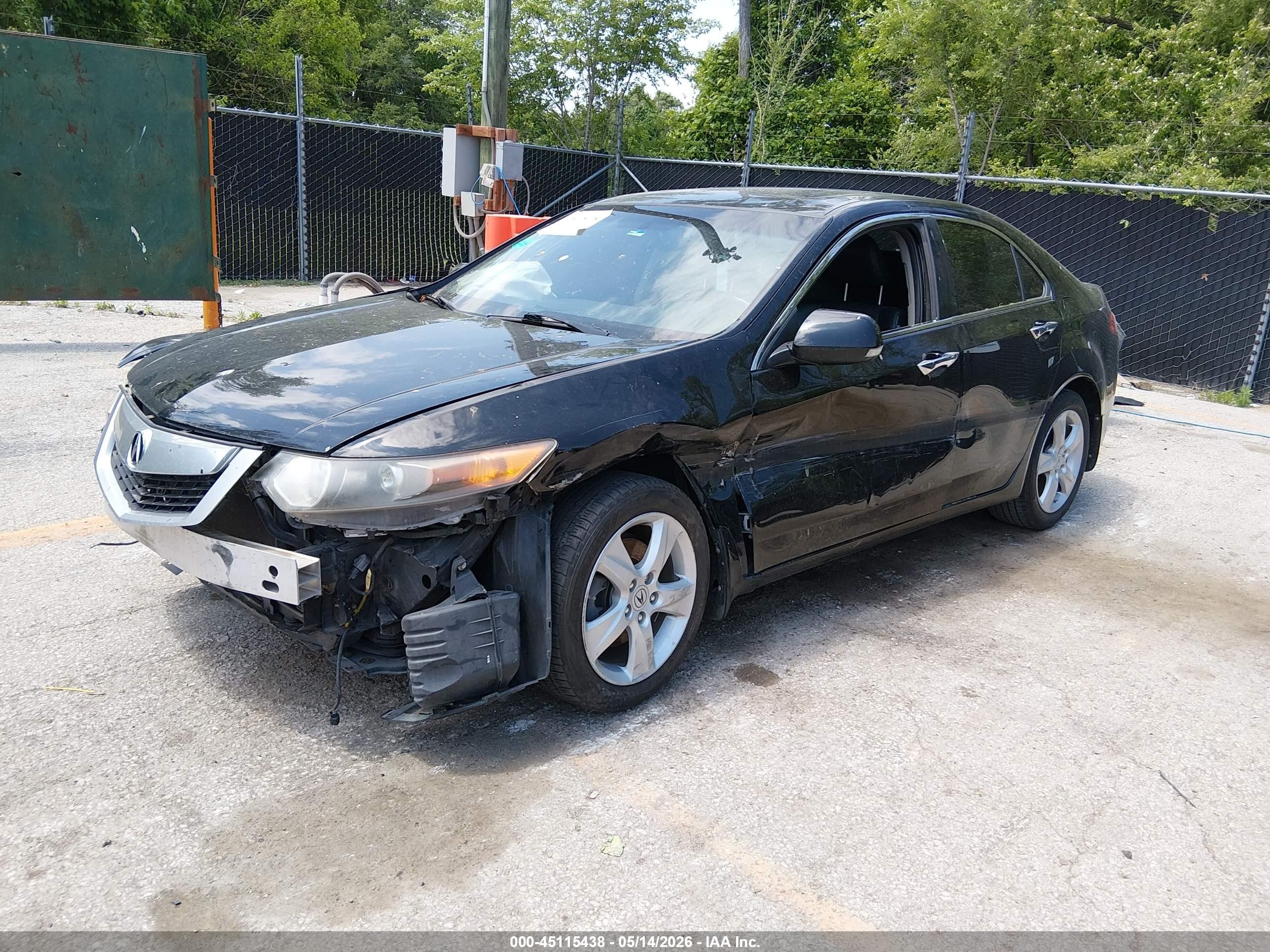 2010 Acura Tsx 2.4 Черный vin: JH4CU2F69AC041220