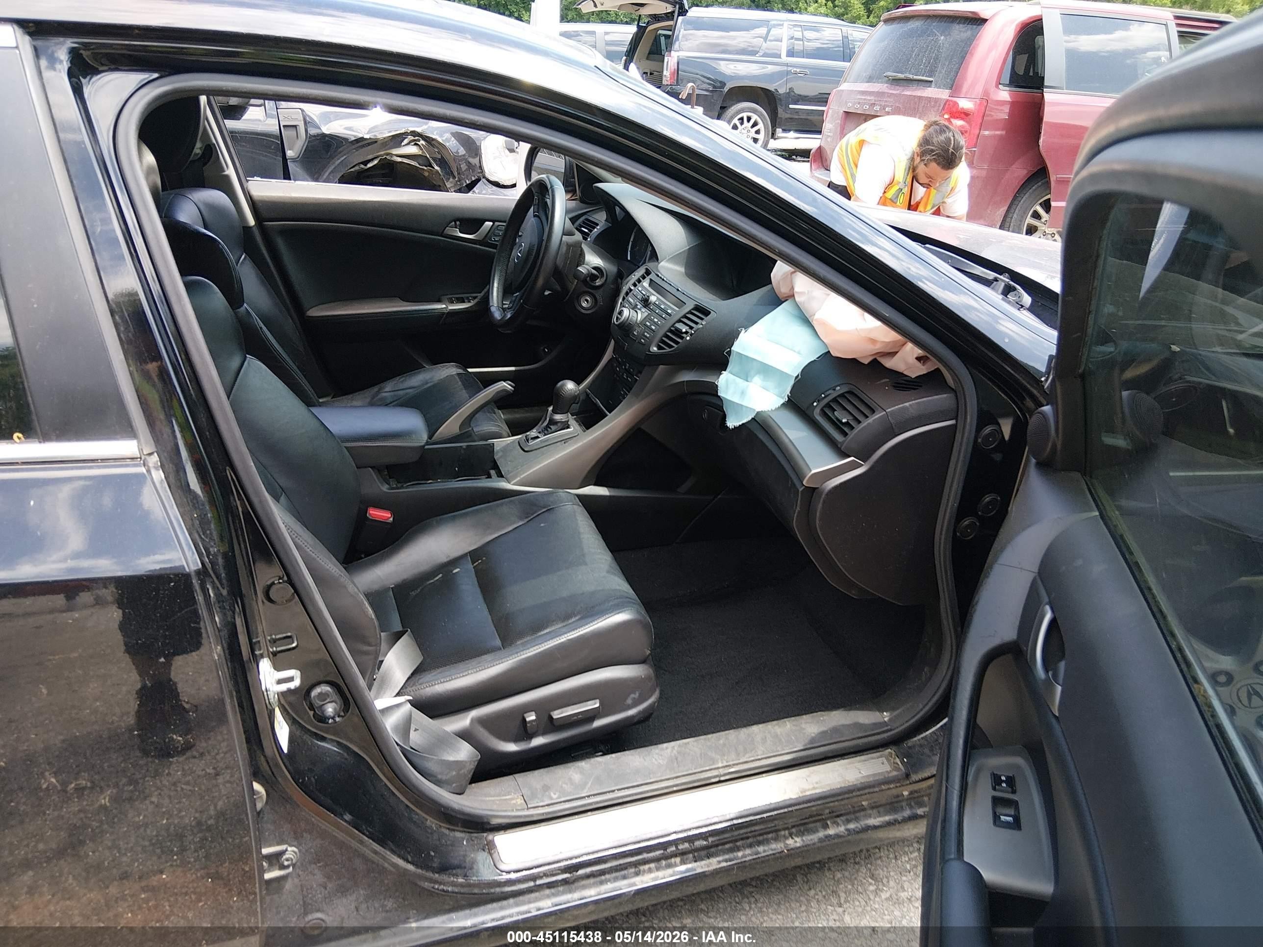 2010 Acura Tsx 2.4 Черный vin: JH4CU2F69AC041220