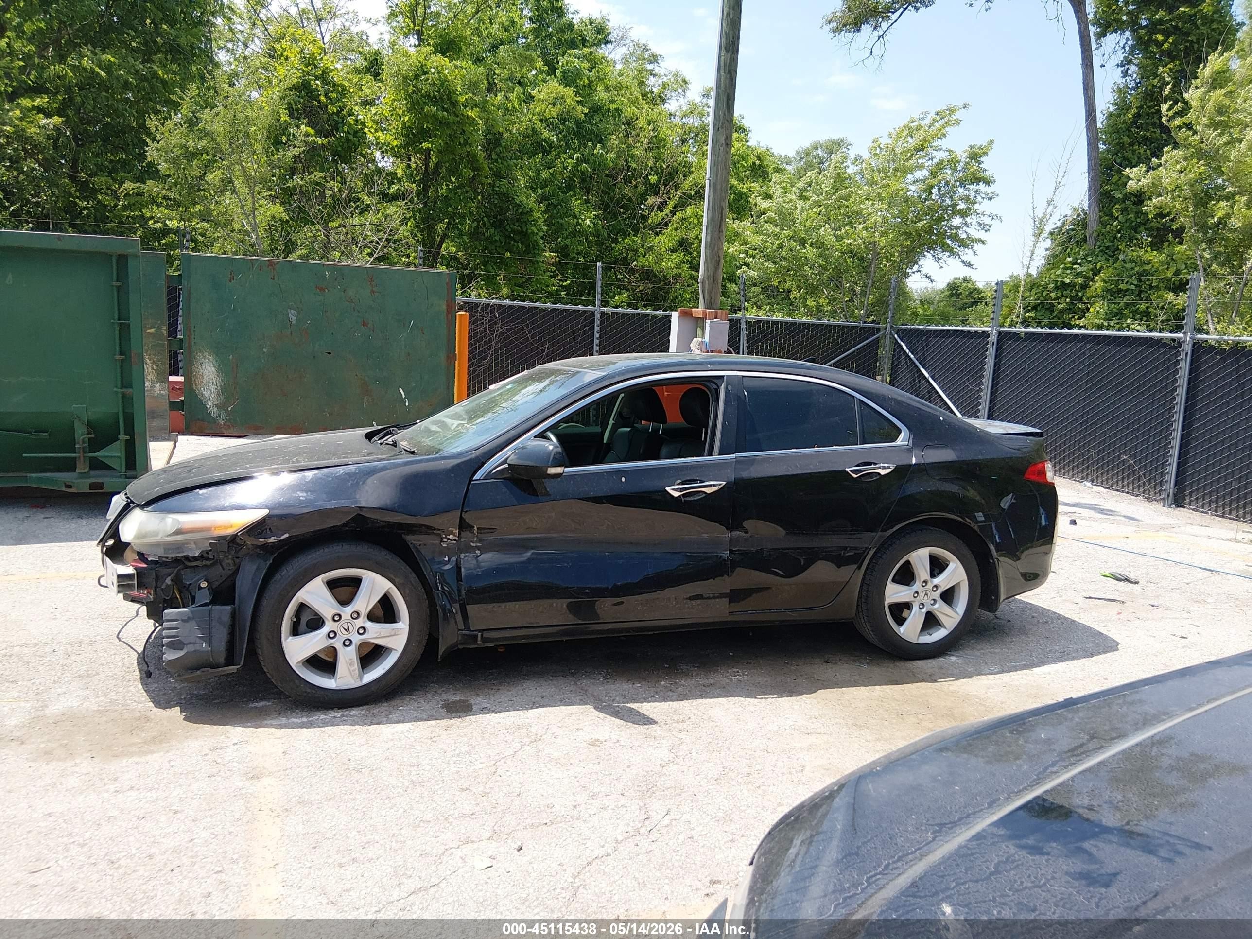 2010 Acura Tsx 2.4 Черный vin: JH4CU2F69AC041220