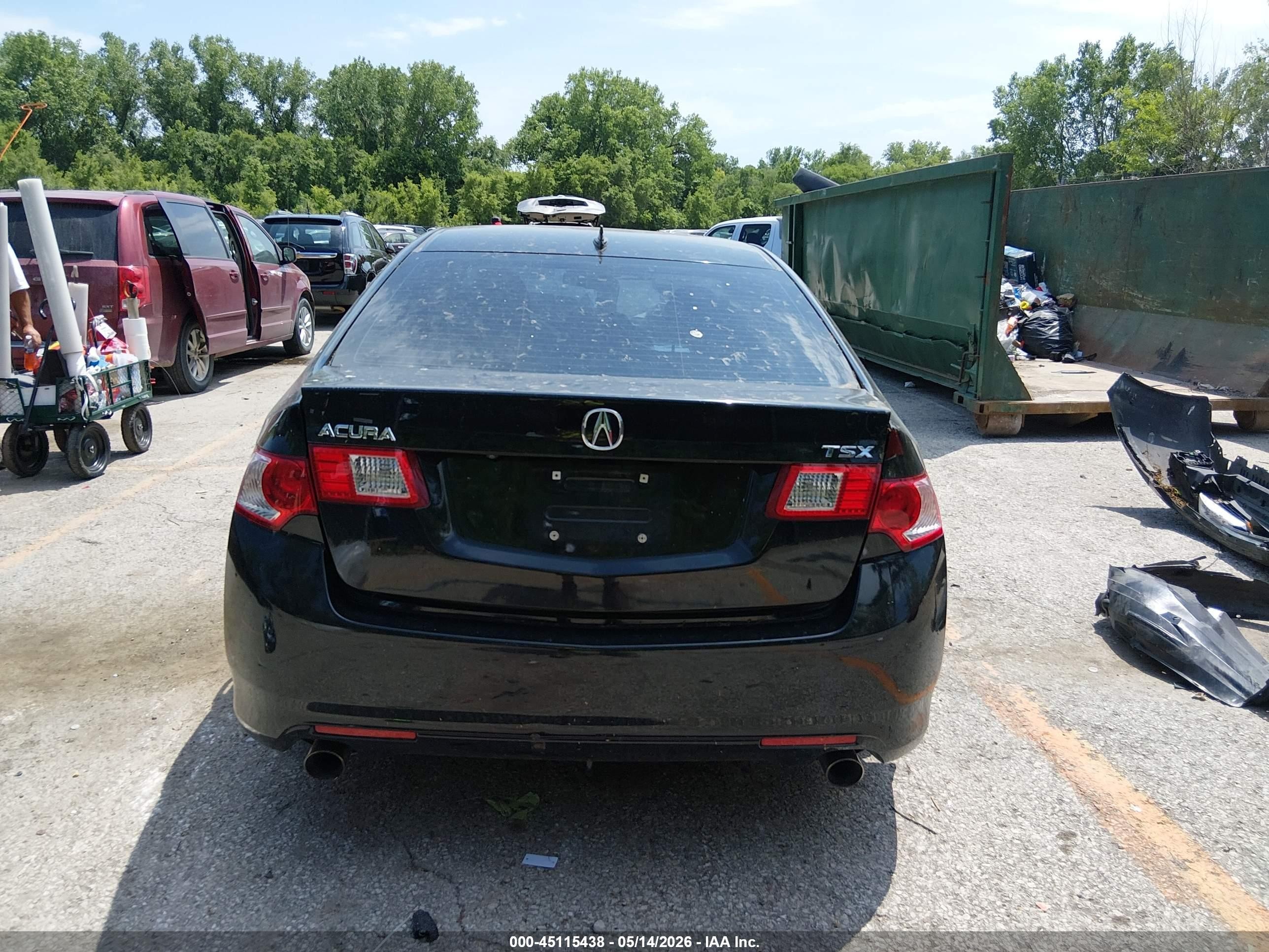 2010 Acura Tsx 2.4 Черный vin: JH4CU2F69AC041220