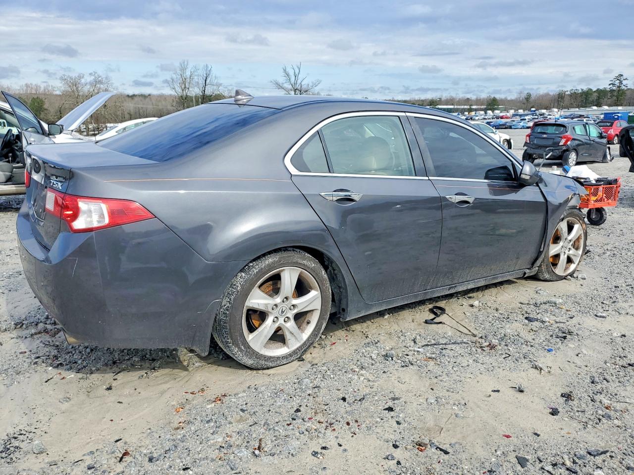 2010 Acura Tsx Gray vin: JH4CU2F69AC043078