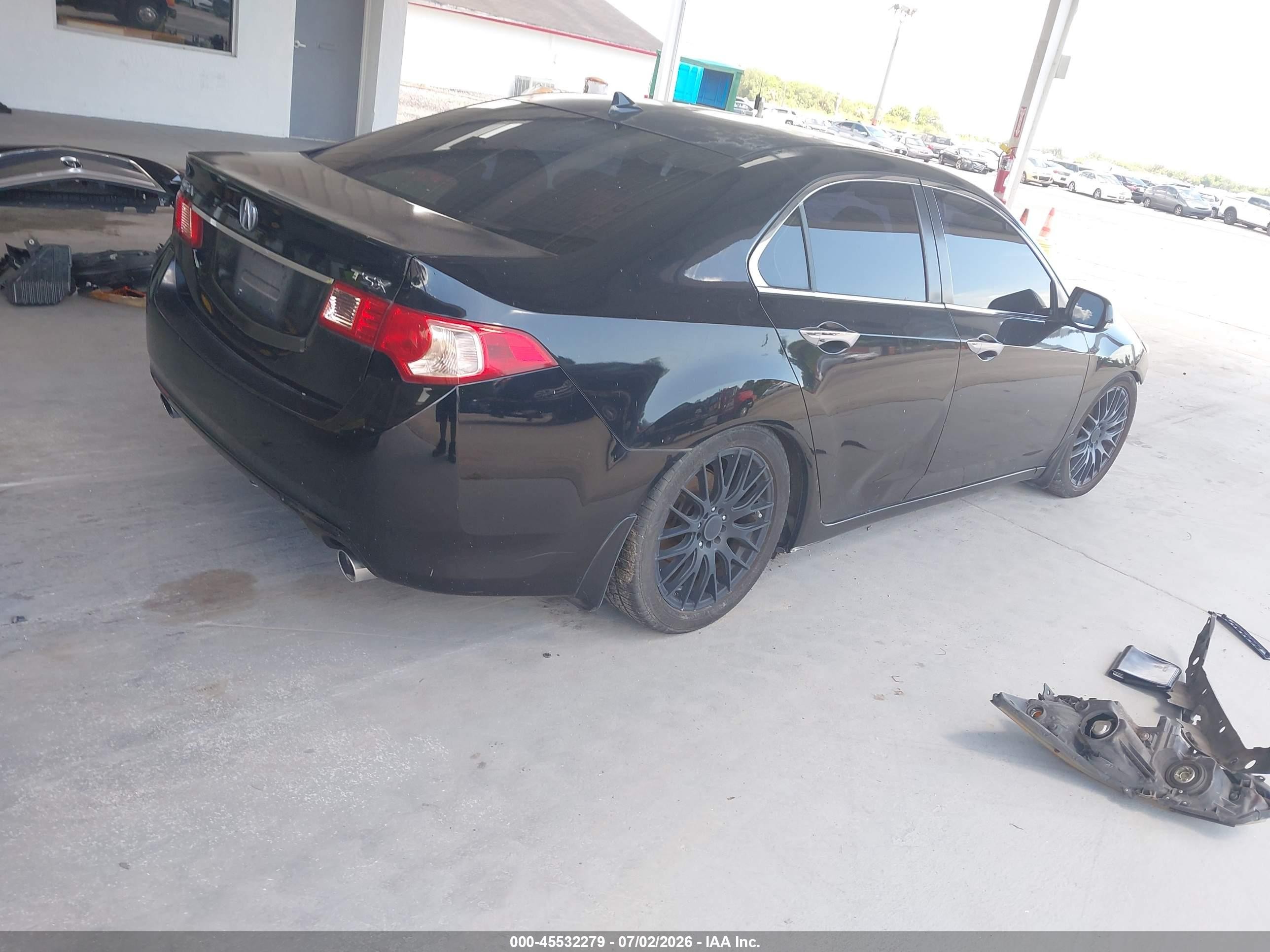 2011 Acura Tsx 2.4 Black vin: JH4CU2F69BC004377