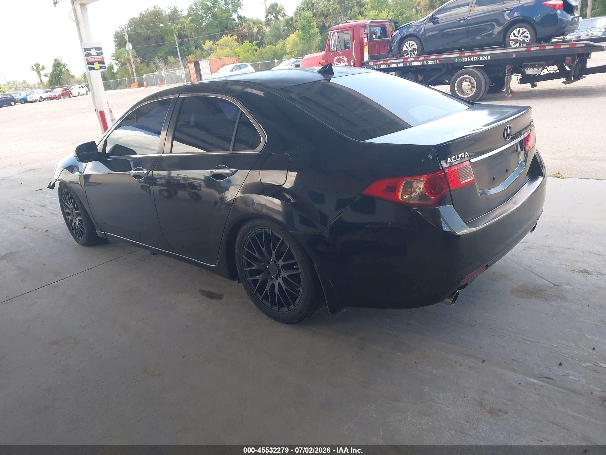 2011 Acura Tsx 2.4 Black vin: JH4CU2F69BC004377