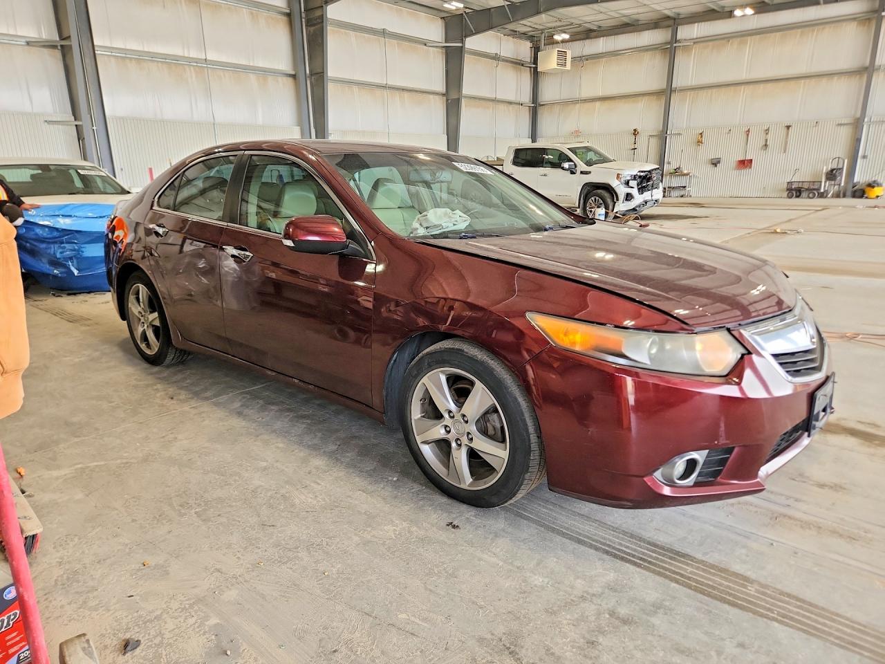 2011 Acura Tsx Burgundy vin: JH4CU2F69BC010776
