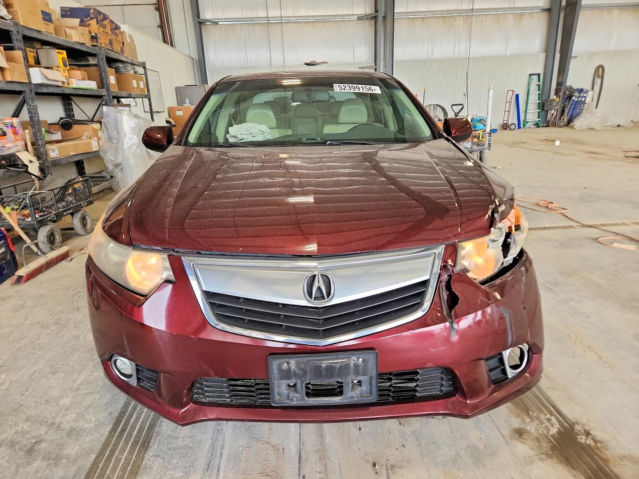 2011 Acura Tsx Burgundy vin: JH4CU2F69BC010776