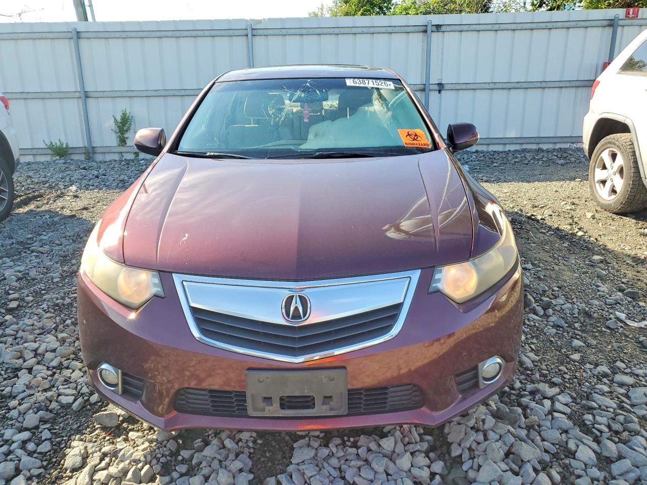 2011 Acura Tsx Burgundy vin: JH4CU2F69BC013533