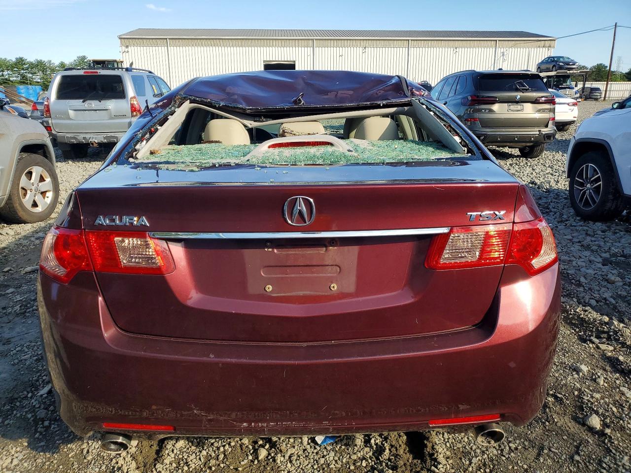 2011 Acura Tsx Burgundy vin: JH4CU2F69BC013533