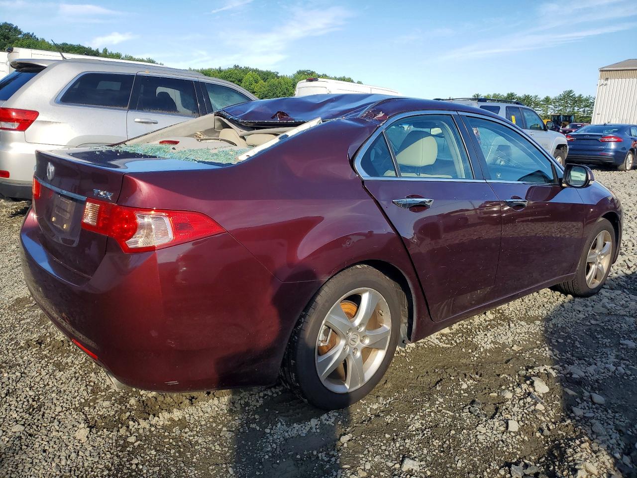 2011 Acura Tsx Burgundy vin: JH4CU2F69BC013533
