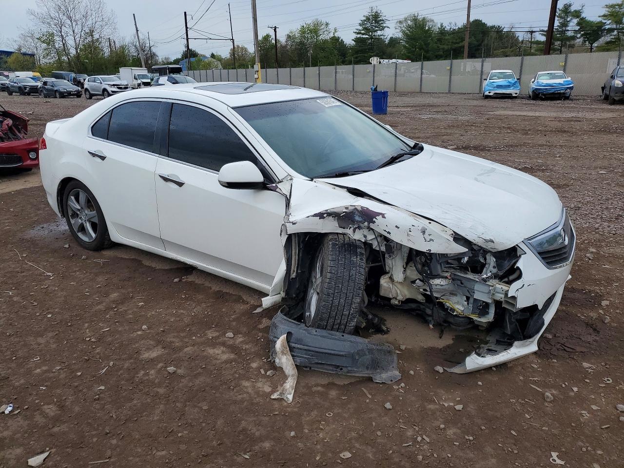 2012 Acura Tsx Tech White vin: JH4CU2F69CC013744