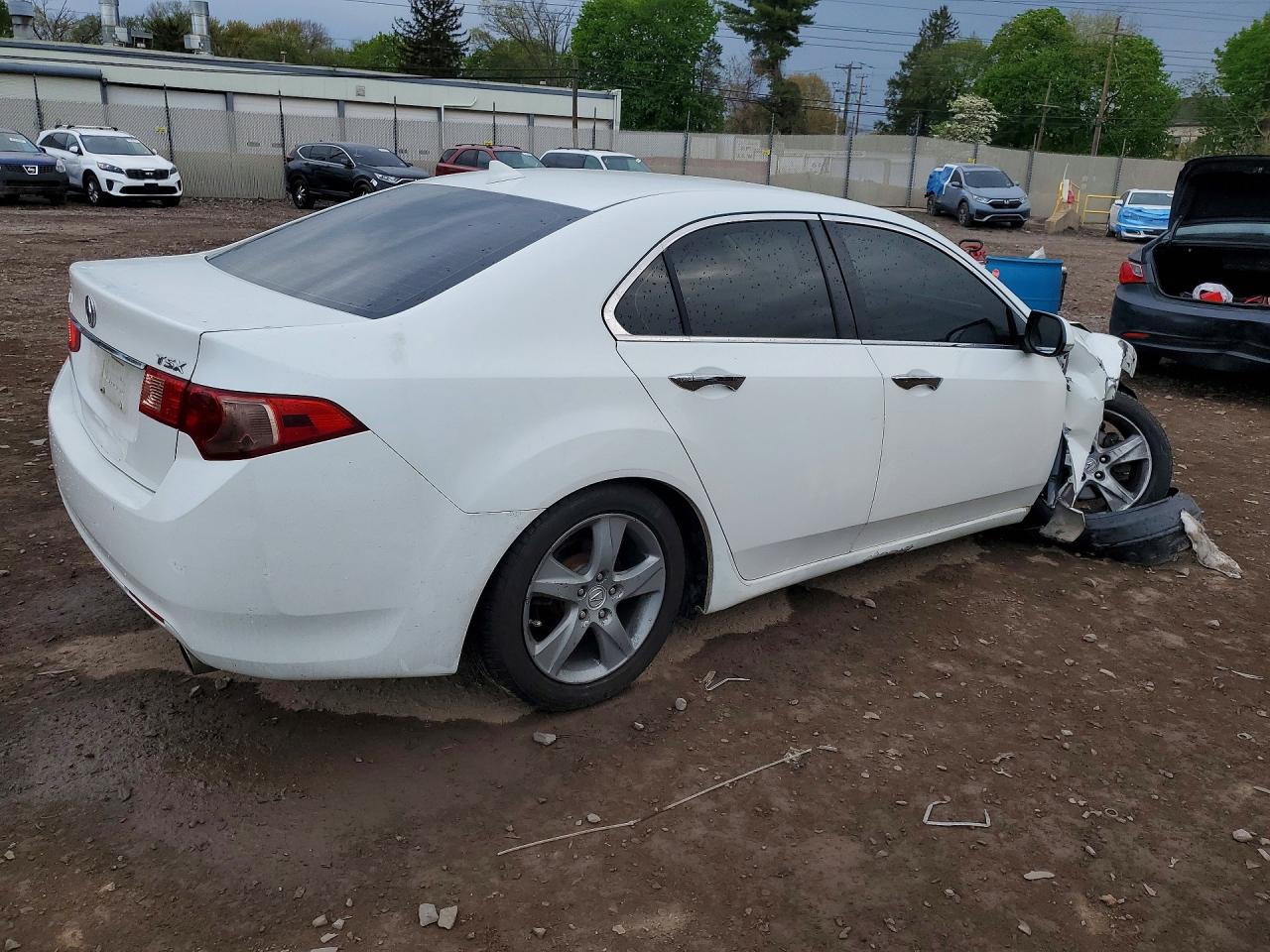 2012 Acura Tsx Tech White vin: JH4CU2F69CC013744