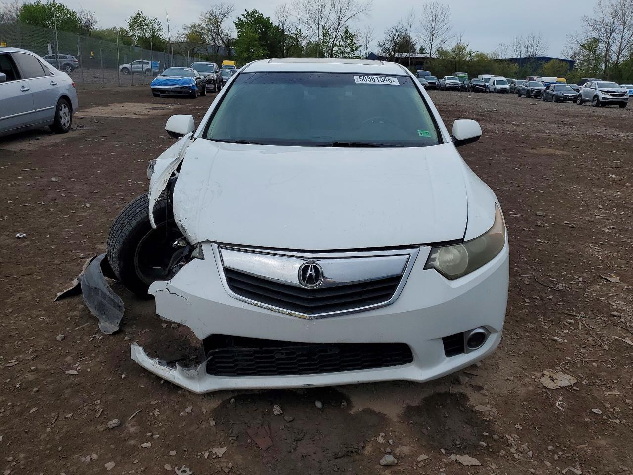 2012 Acura Tsx Tech White vin: JH4CU2F69CC013744