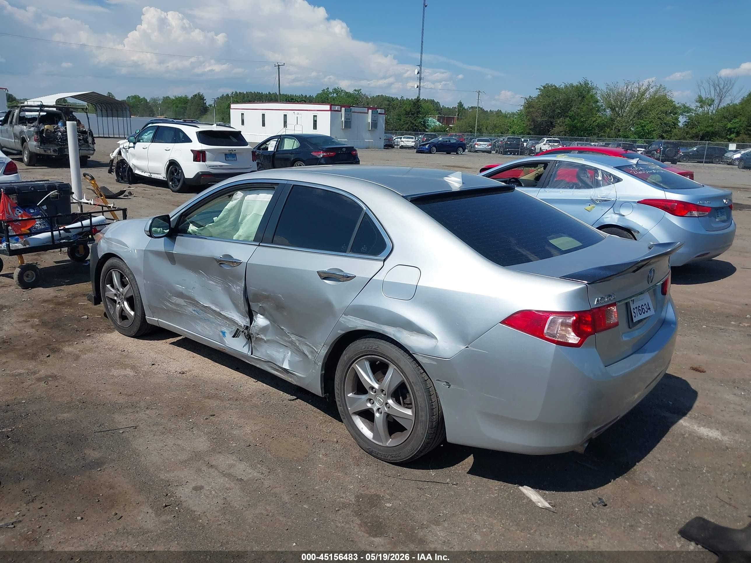 2012 Acura Tsx 2.4 Серебряный vin: JH4CU2F69CC019236