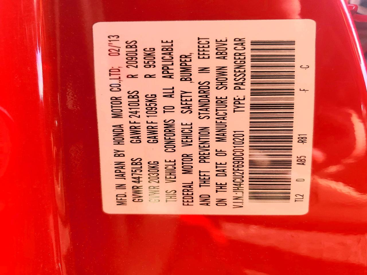 2013 Acura Tsx Tech Red vin: JH4CU2F69DC010201