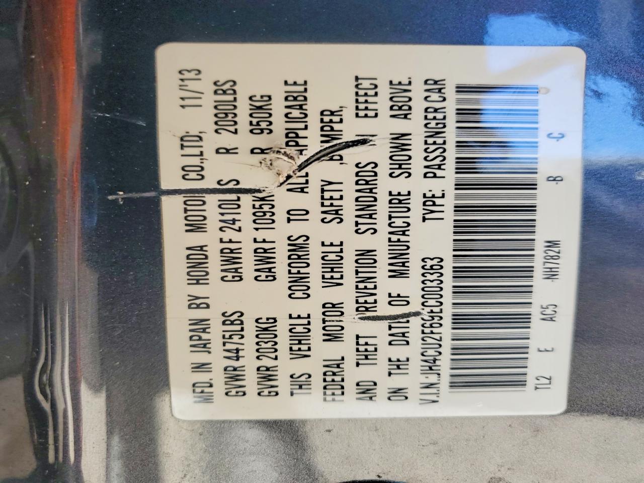 2014 Acura Tsx Tech Gray vin: JH4CU2F69EC003363