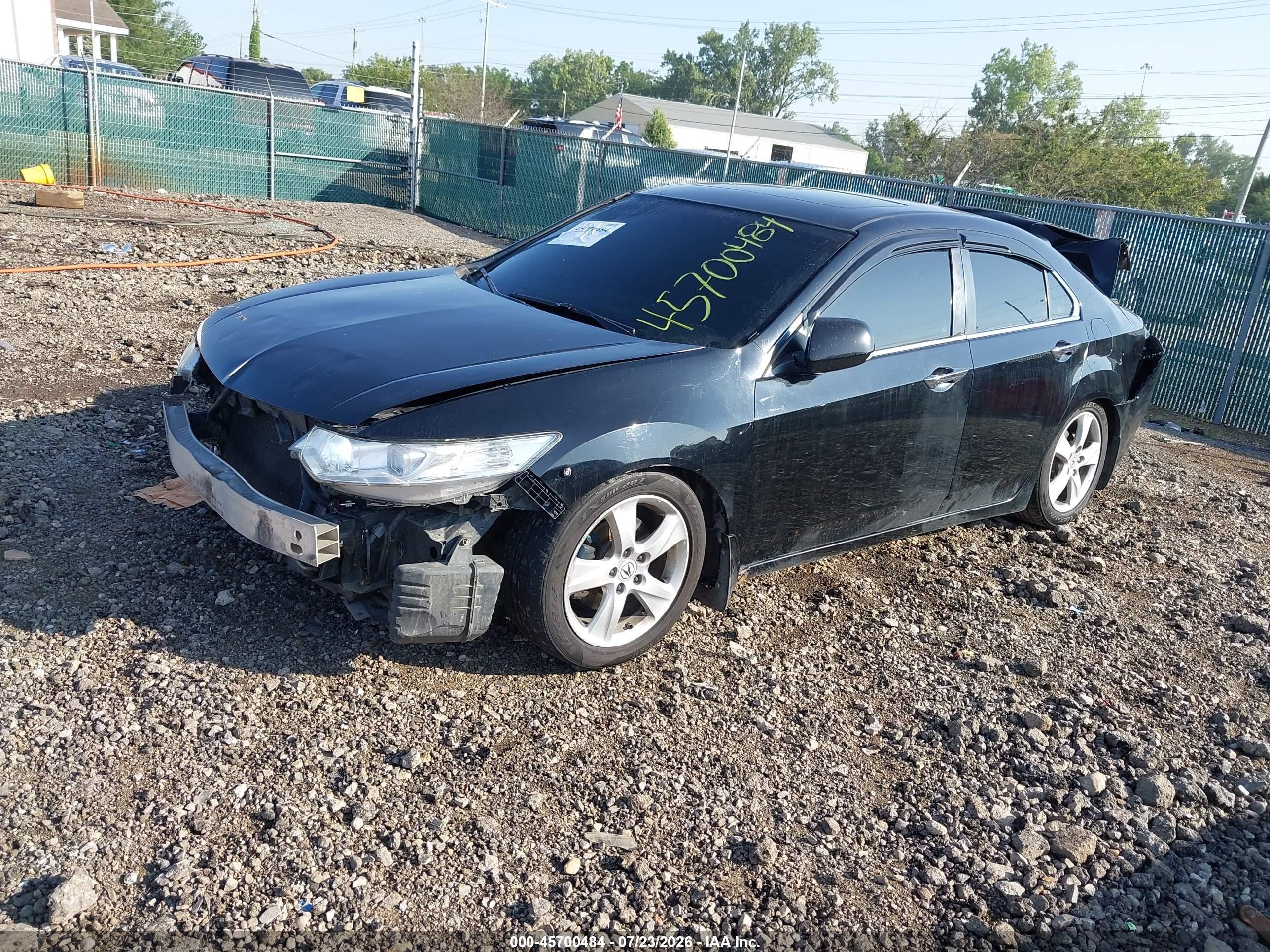 2010 Acura Tsx   Black vin: JH4CU2F6XAC000997