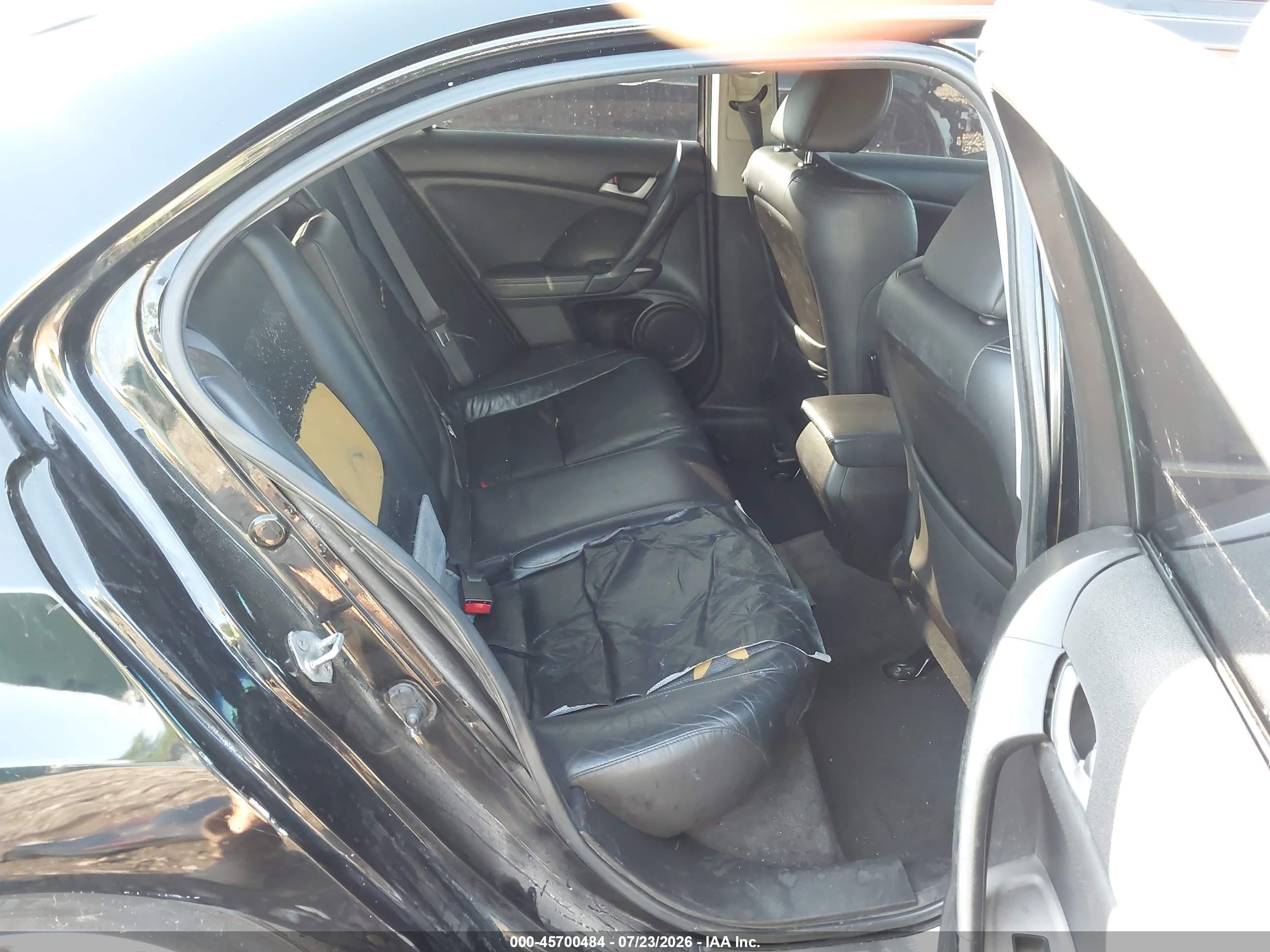2010 Acura Tsx   Black vin: JH4CU2F6XAC000997