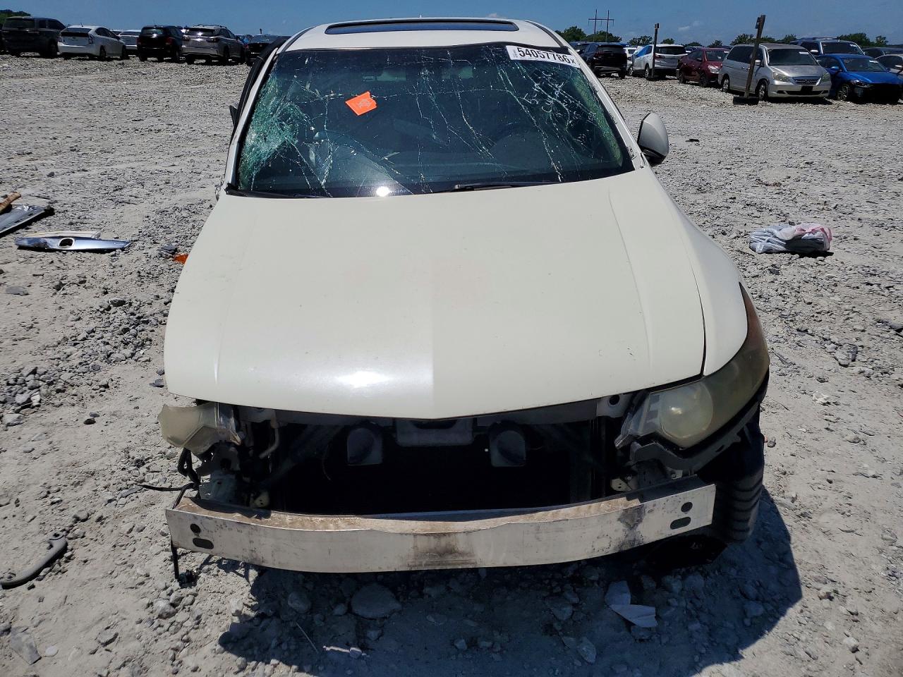 2010 Acura Tsx White vin: JH4CU2F6XAC001650