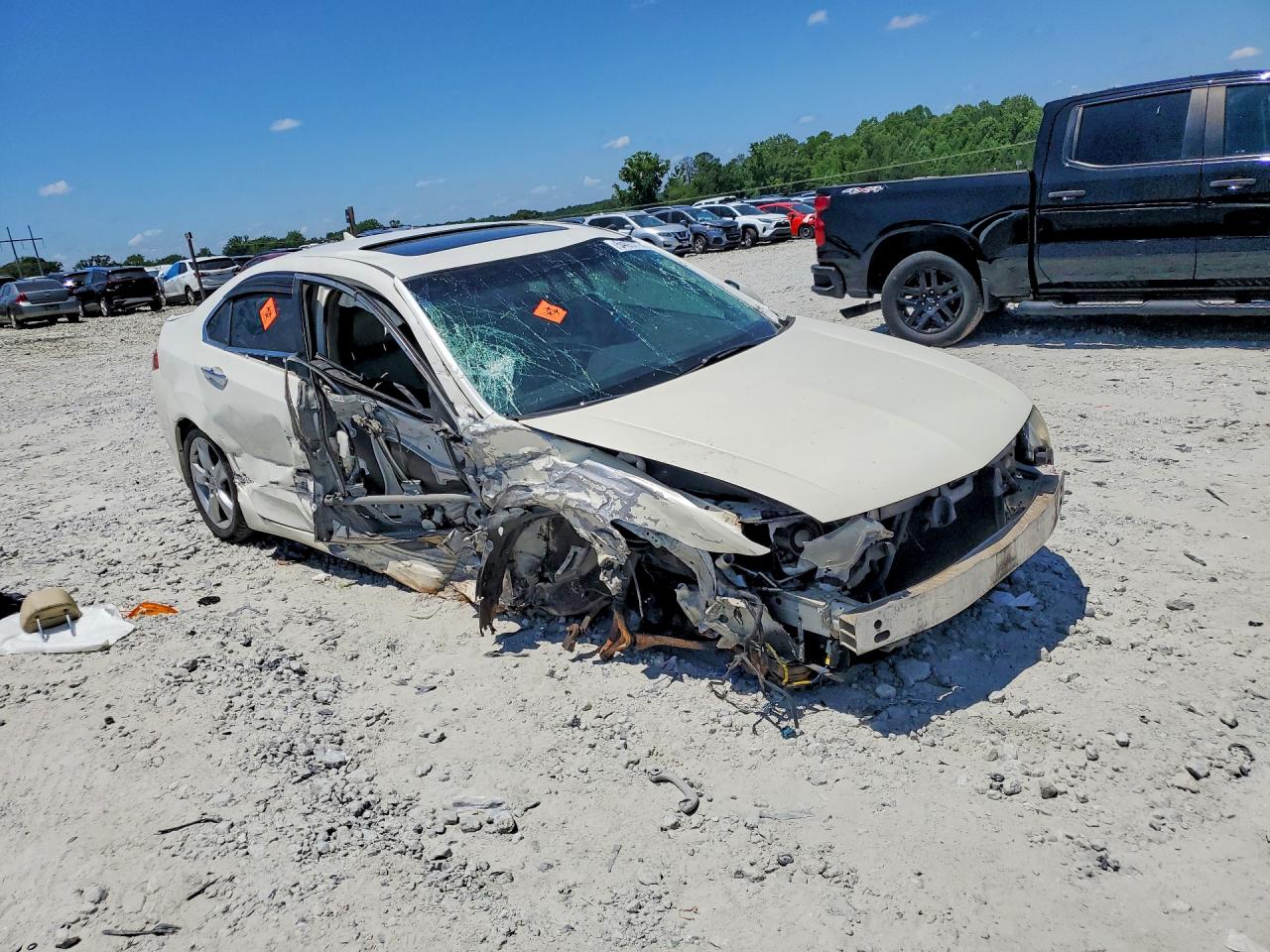 2010 Acura Tsx White vin: JH4CU2F6XAC001650