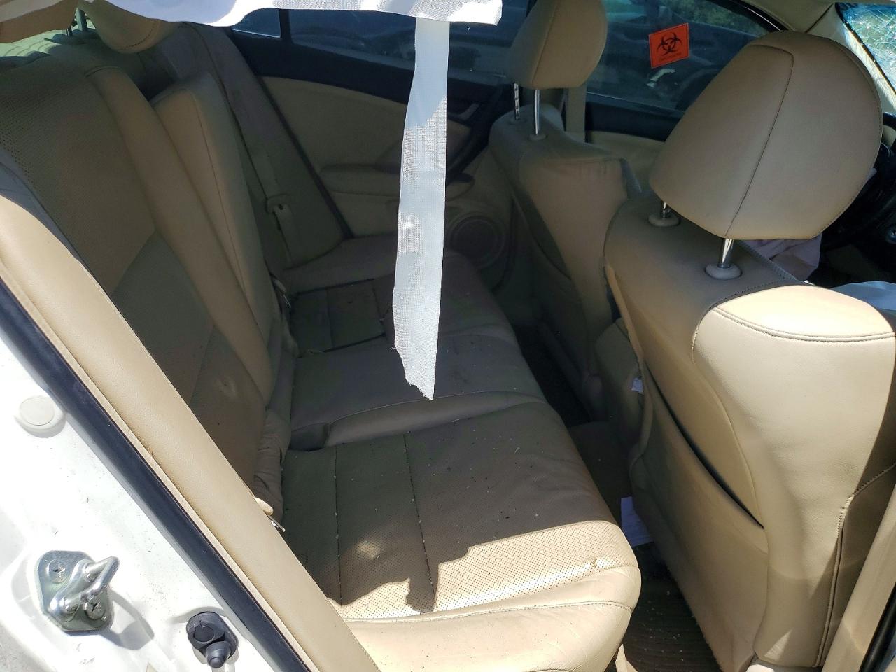 2010 Acura Tsx White vin: JH4CU2F6XAC001650