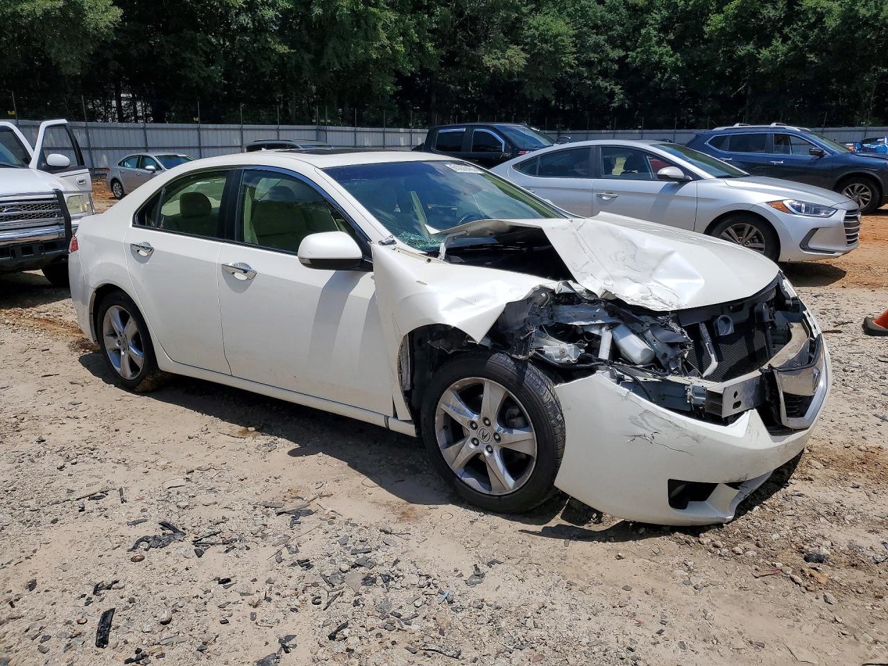 2010 Acura Tsx White vin: JH4CU2F6XAC003057