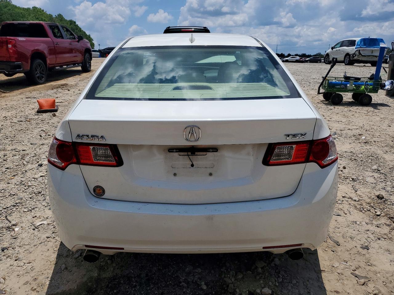 2010 Acura Tsx White vin: JH4CU2F6XAC003057