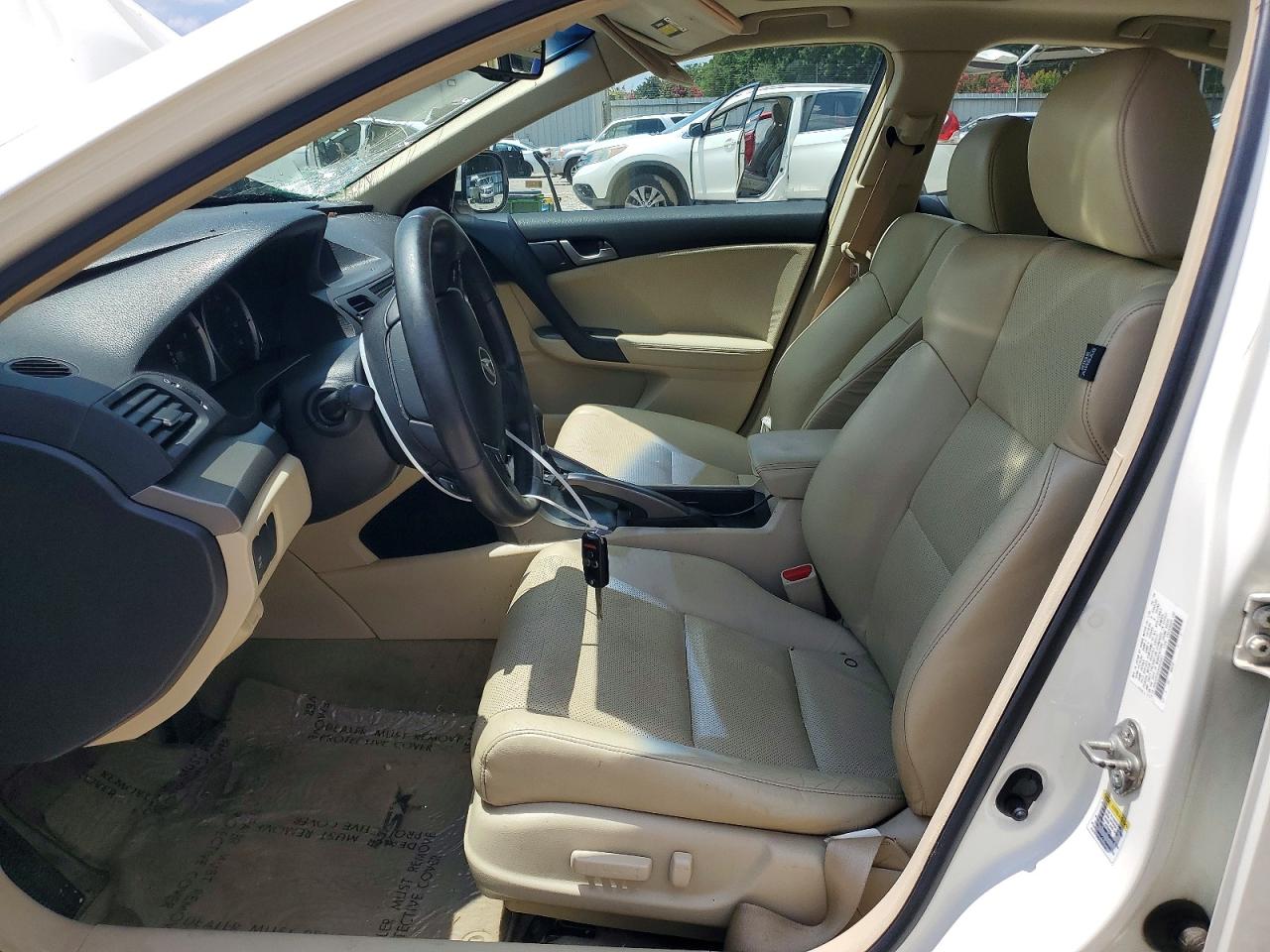 2010 Acura Tsx White vin: JH4CU2F6XAC003057