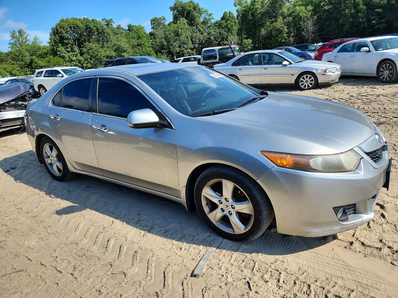 2010 Acura Tsx Silver vin: JH4CU2F6XAC011725
