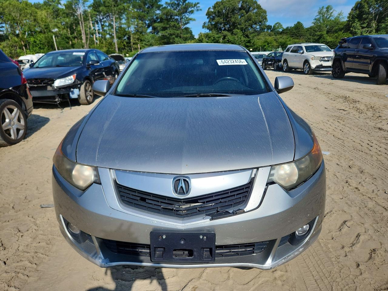 2010 Acura Tsx Silver vin: JH4CU2F6XAC011725