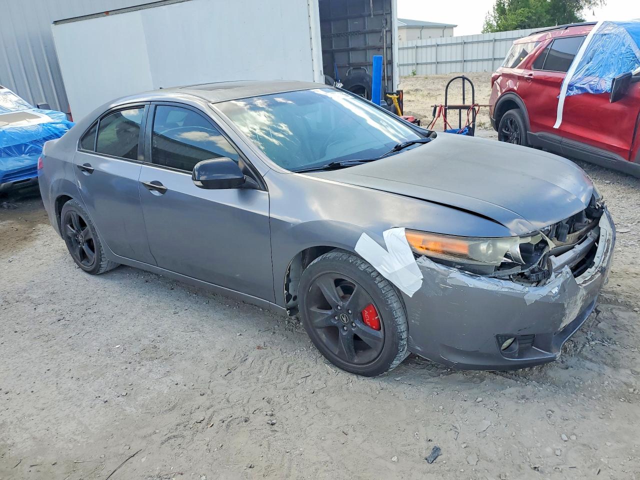 2010 Acura Tsx Gray vin: JH4CU2F6XAC018044