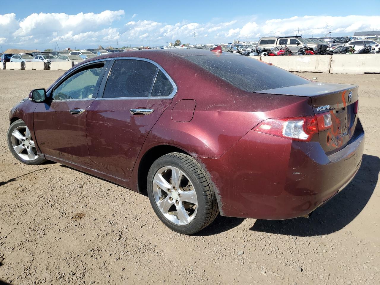 2010 Acura Tsx Burgundy vin: JH4CU2F6XAC024751