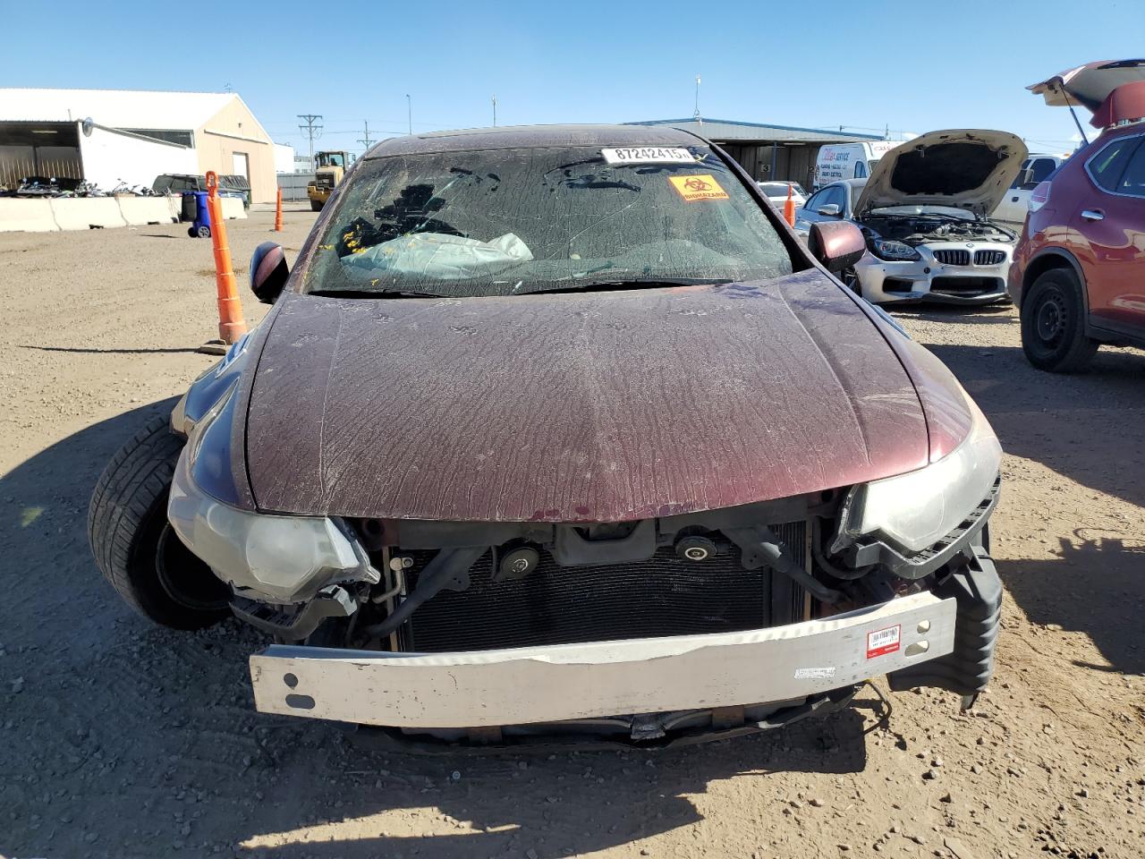 2010 Acura Tsx Burgundy vin: JH4CU2F6XAC024751