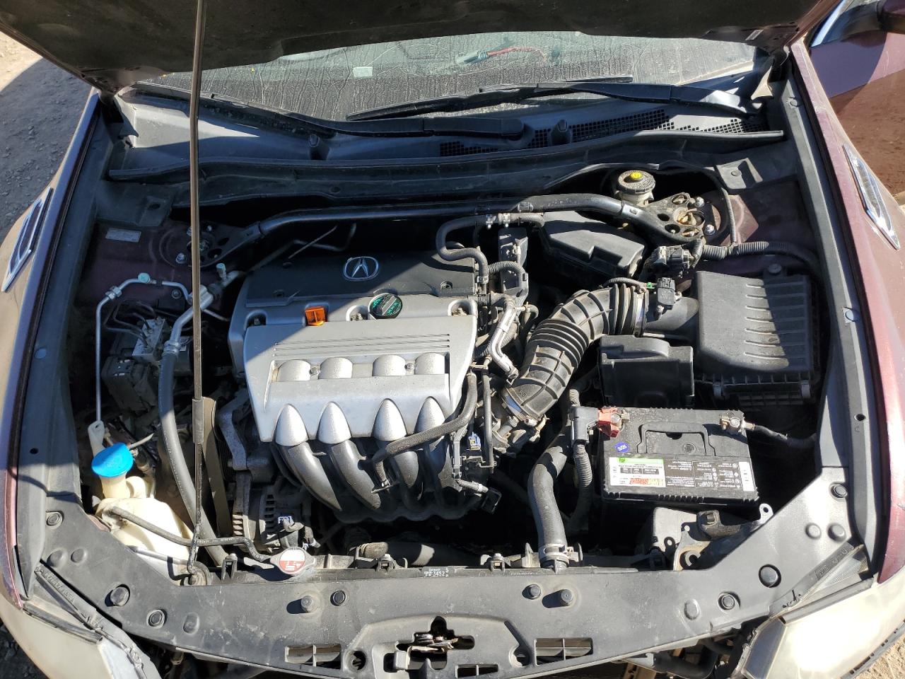 2010 Acura Tsx Burgundy vin: JH4CU2F6XAC024751