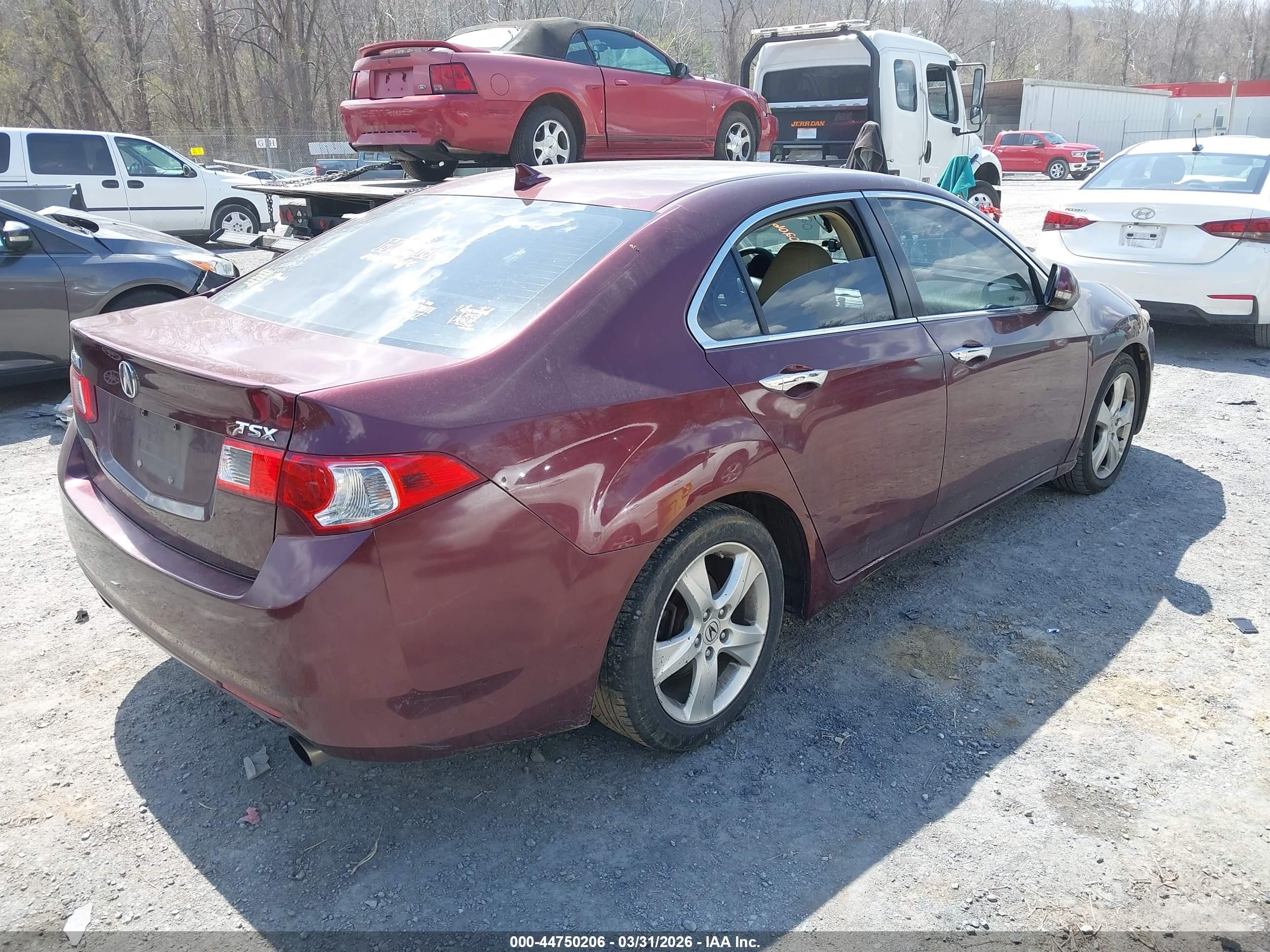 2010 Acura Tsx 2.4 Бордовый vin: JH4CU2F6XAC033157