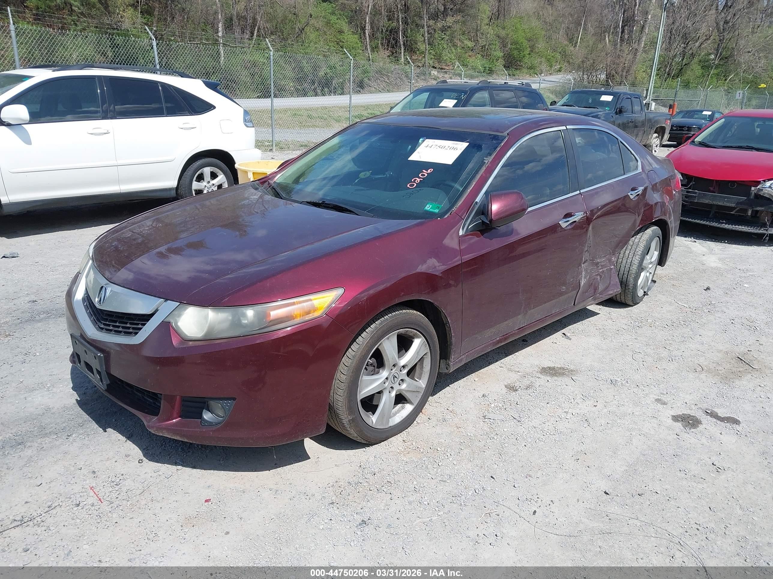 2010 Acura Tsx 2.4 Бордовый vin: JH4CU2F6XAC033157