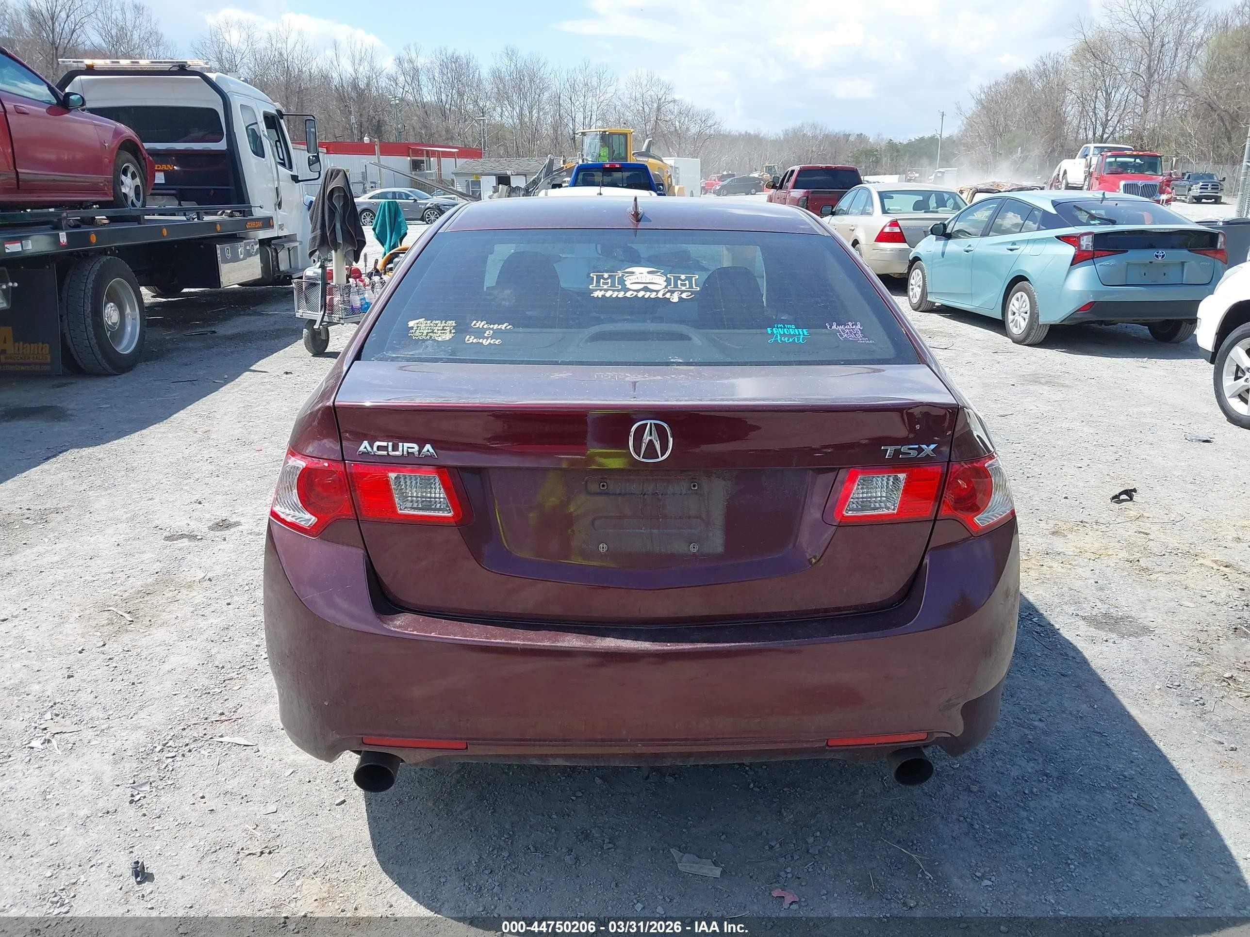 2010 Acura Tsx 2.4 Бордовый vin: JH4CU2F6XAC033157