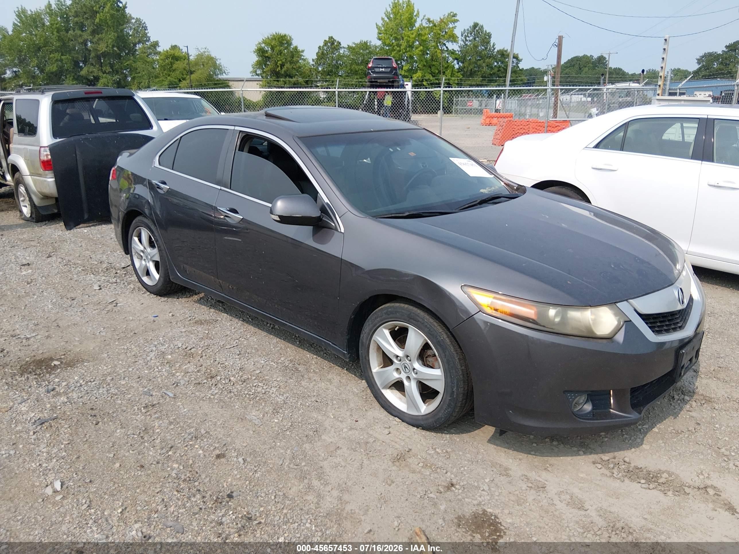 2010 Acura Tsx 2.4 Gray vin: JH4CU2F6XAC038908