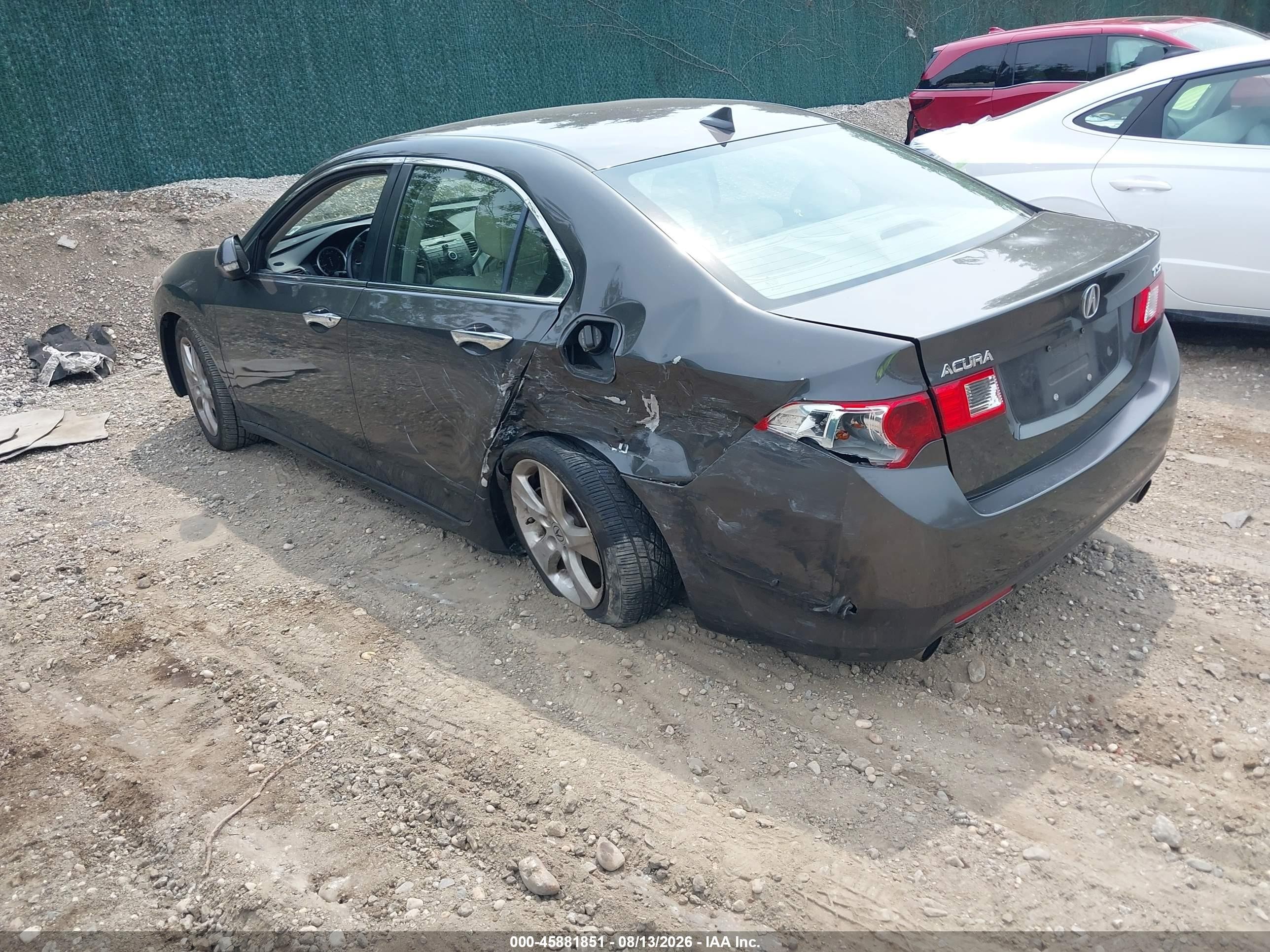 2010 Acura Tsx 2.4 Gray vin: JH4CU2F6XAC042893