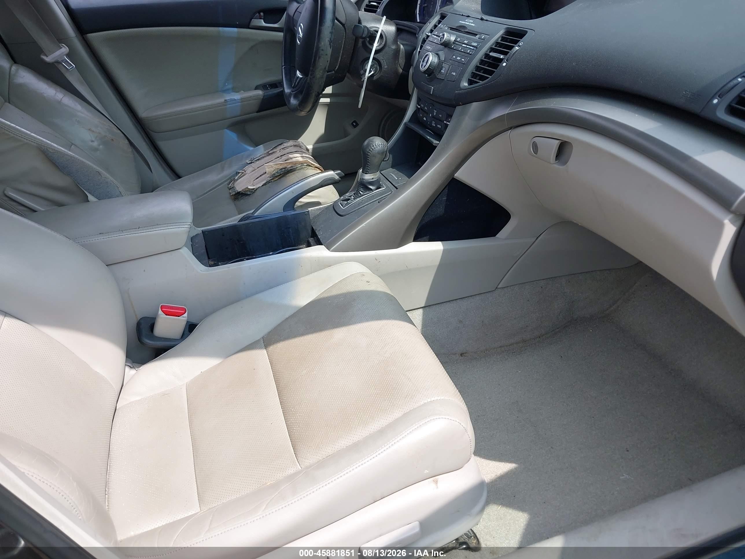 2010 Acura Tsx 2.4 Gray vin: JH4CU2F6XAC042893