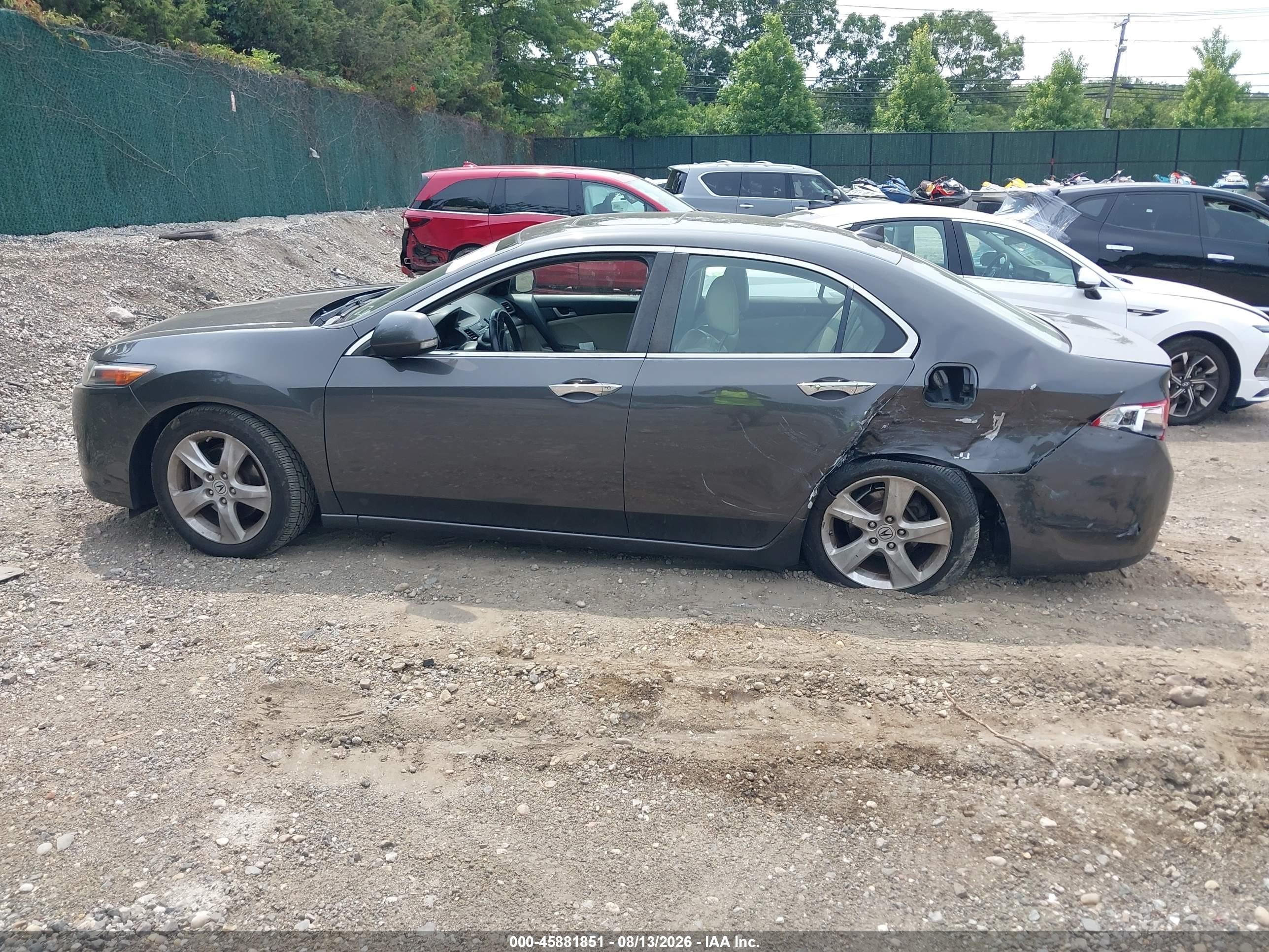 2010 Acura Tsx 2.4 Gray vin: JH4CU2F6XAC042893
