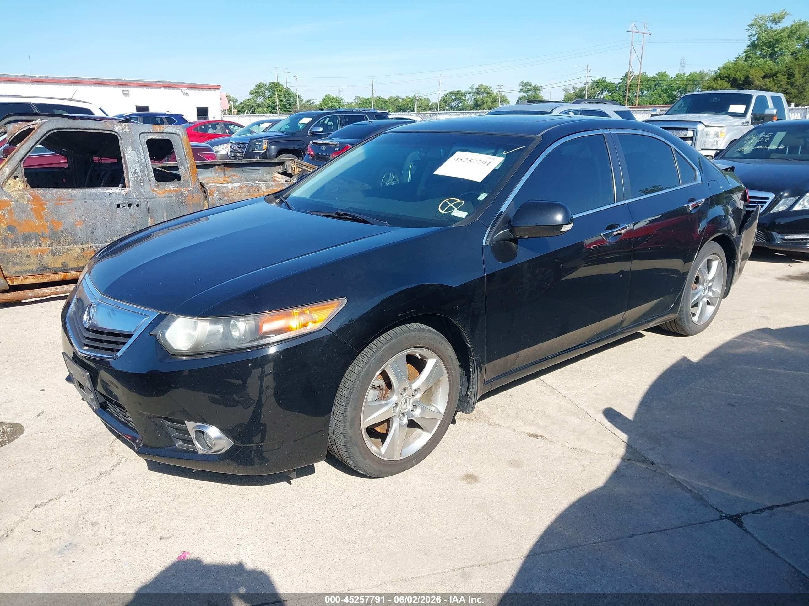 2011 Acura Tsx 2.4 Black vin: JH4CU2F6XBC004095