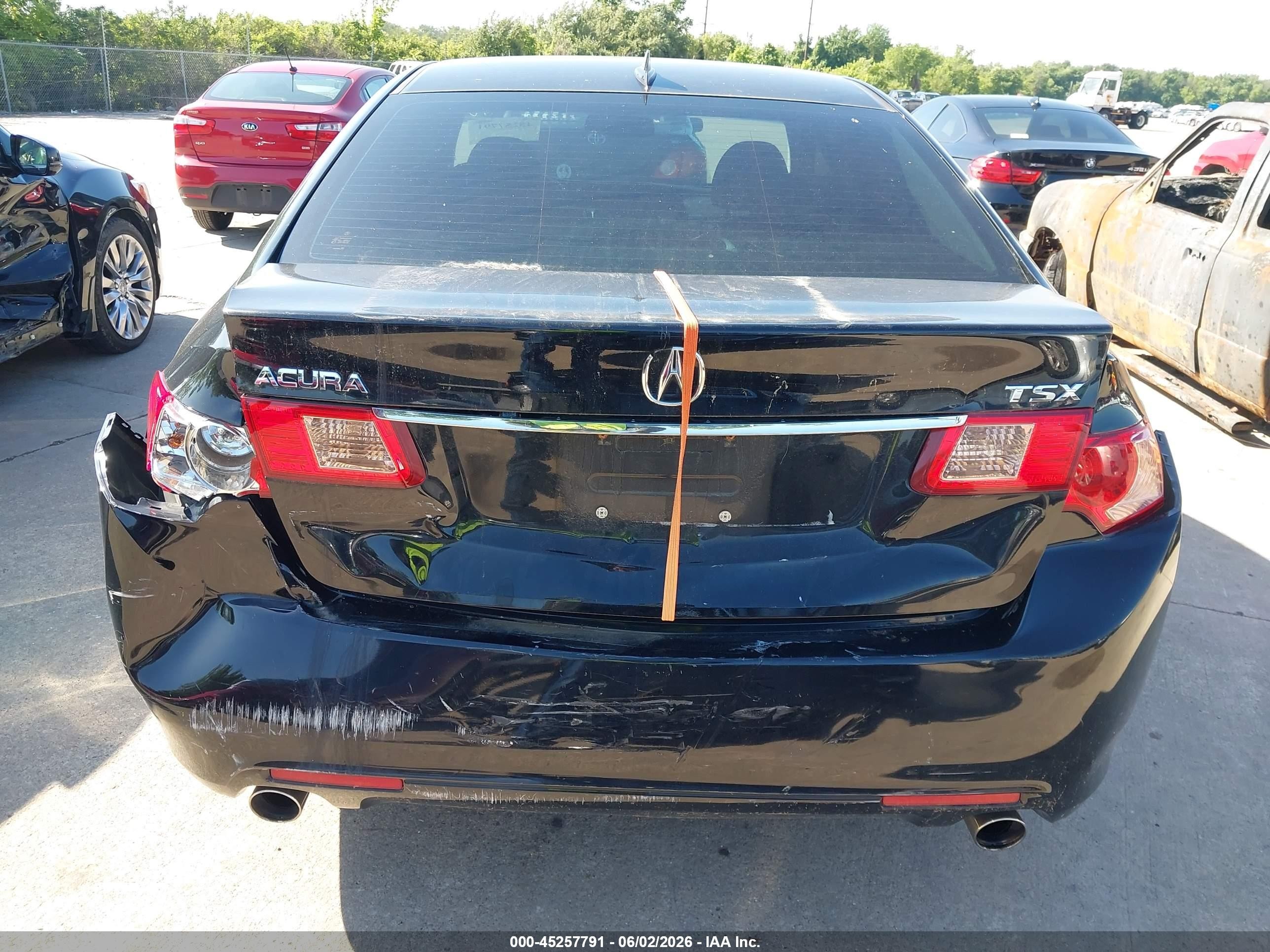2011 Acura Tsx 2.4 Black vin: JH4CU2F6XBC004095