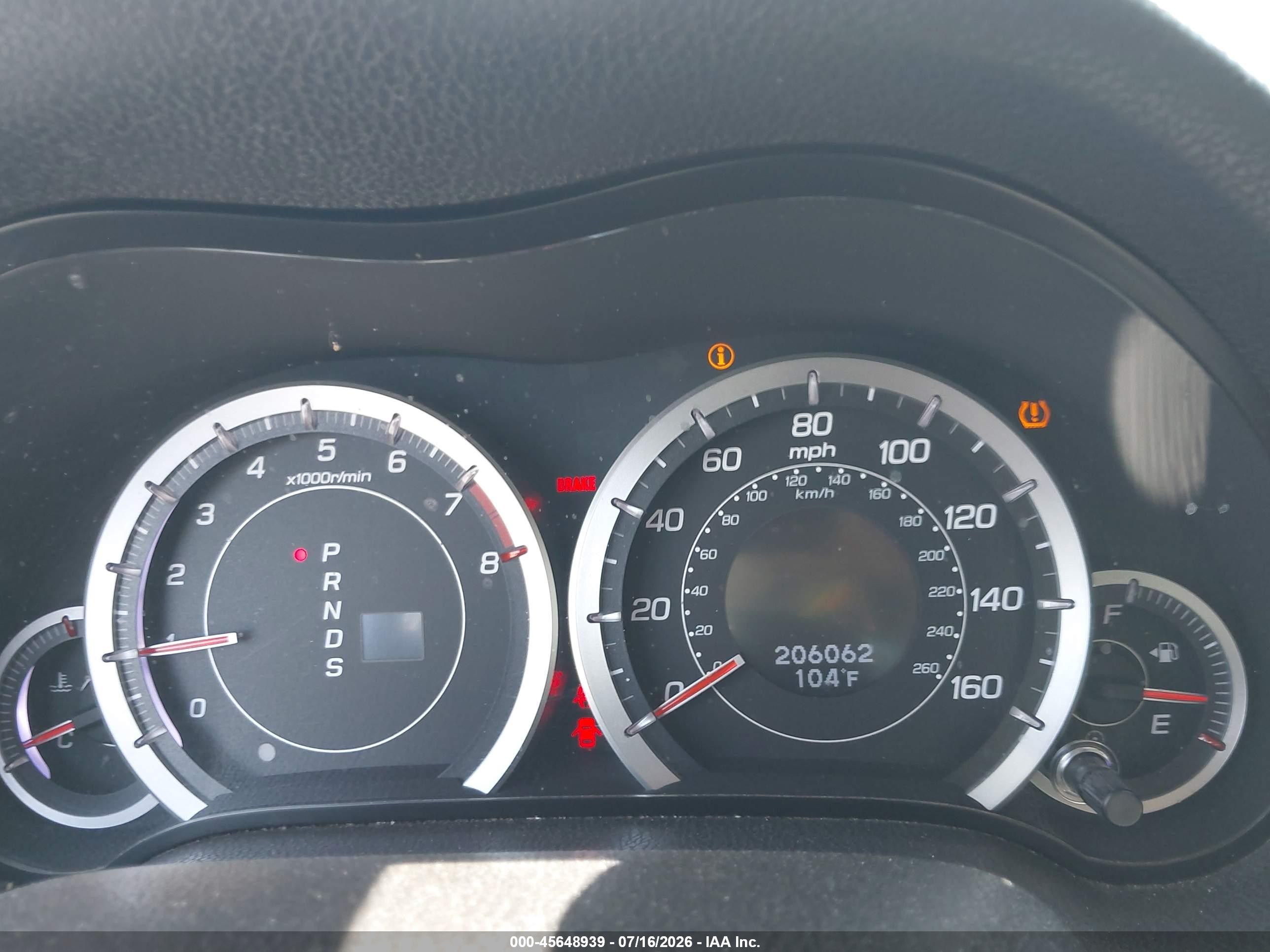 2011 Acura Tsx 2.4 White vin: JH4CU2F6XBC005683