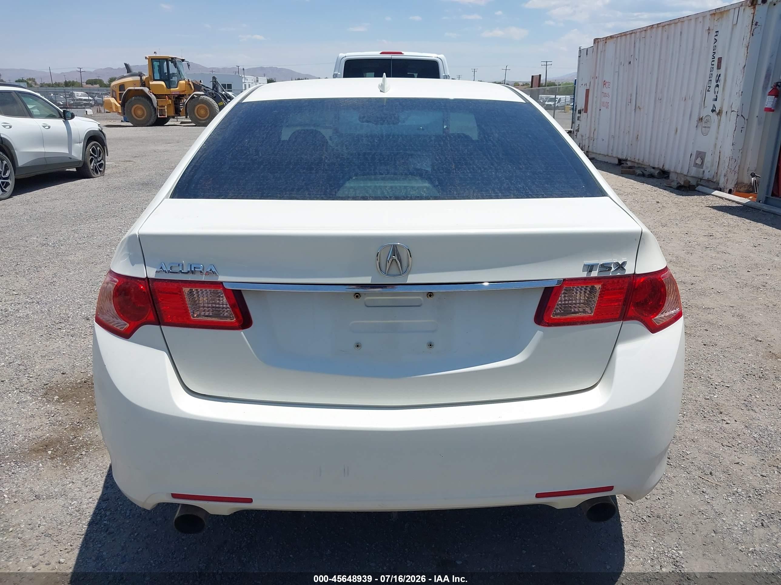 2011 Acura Tsx 2.4 White vin: JH4CU2F6XBC005683
