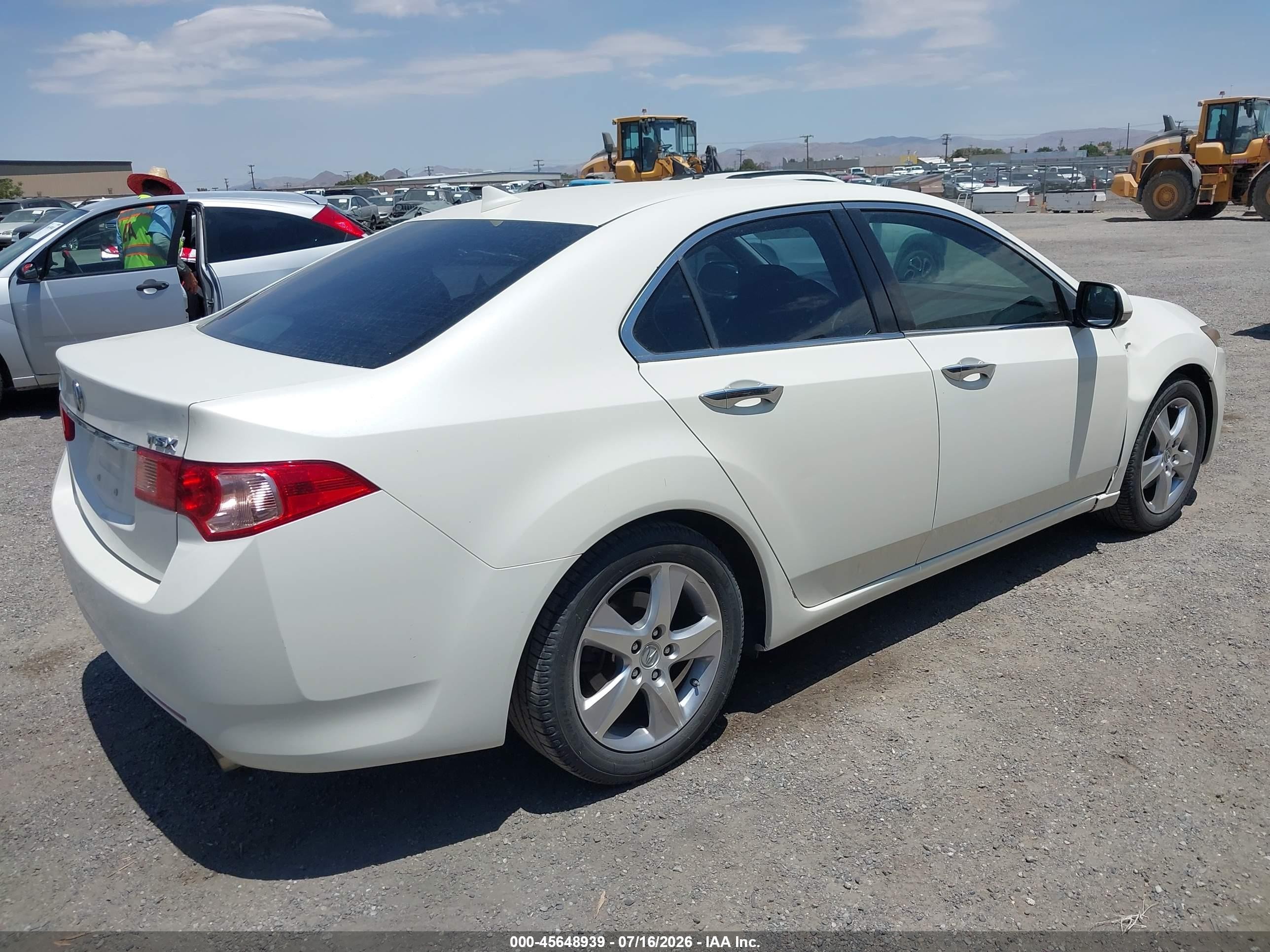 2011 Acura Tsx 2.4 White vin: JH4CU2F6XBC005683
