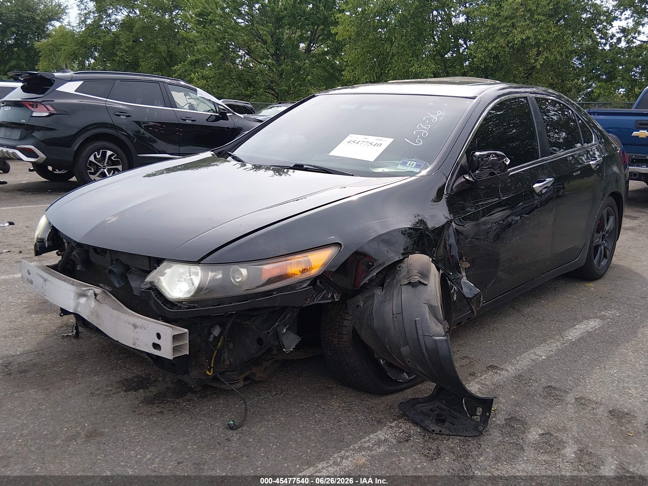 2011 Acura Tsx 2.4 Черный vin: JH4CU2F6XBC015436